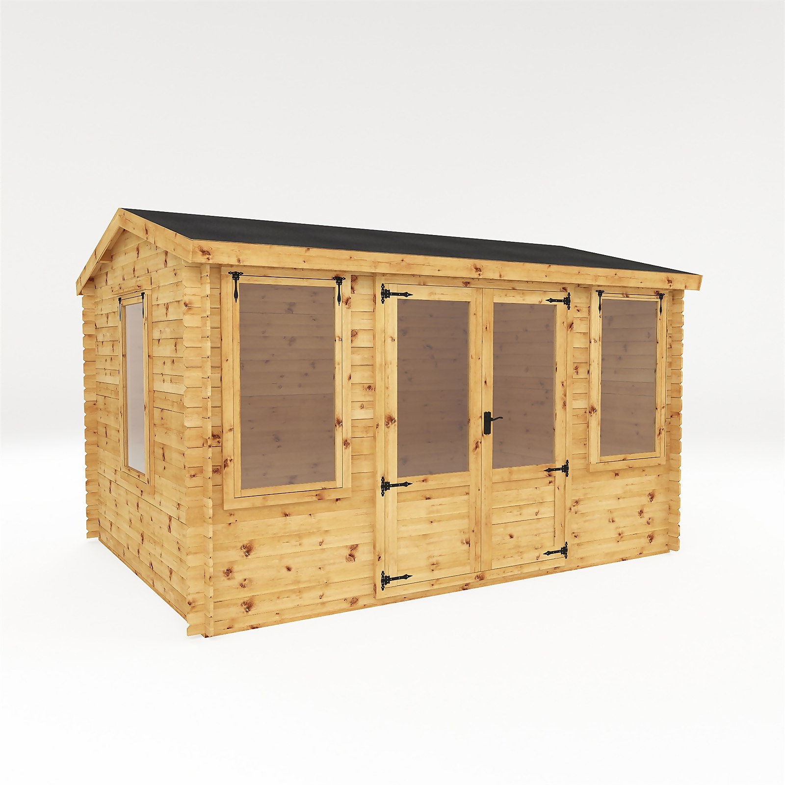 Photo of Mercia 4 X 3m 19mm Reverse Log Cabin -installed-