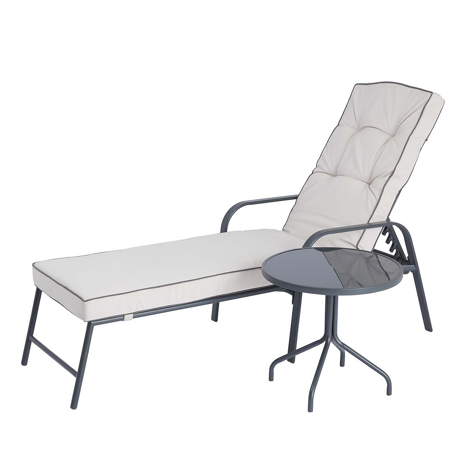 Photo of Rowly Sunlounger & Side Table