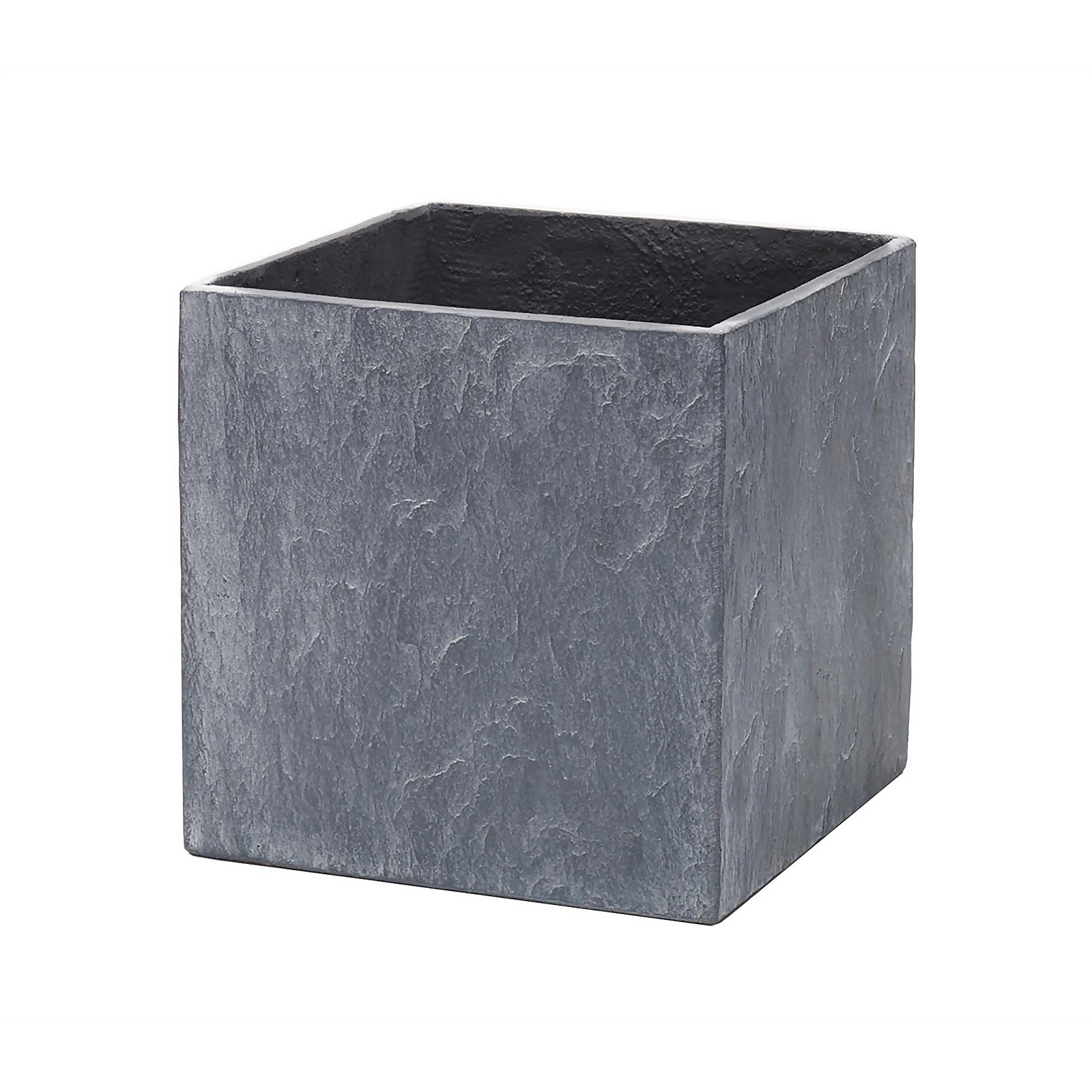 Photo of Slate Cube Pot - 37cm