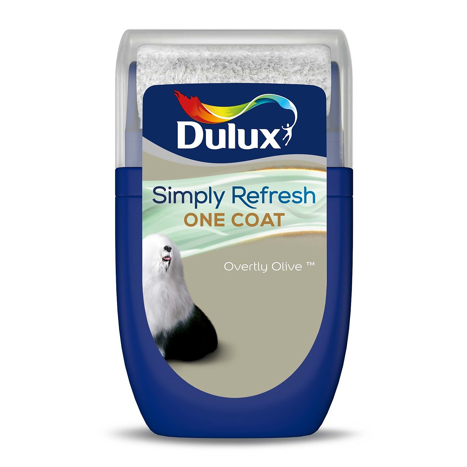 Photo of Dulux Simply Refresh One Coat Tester Paint - Overtly Olive - 30ml