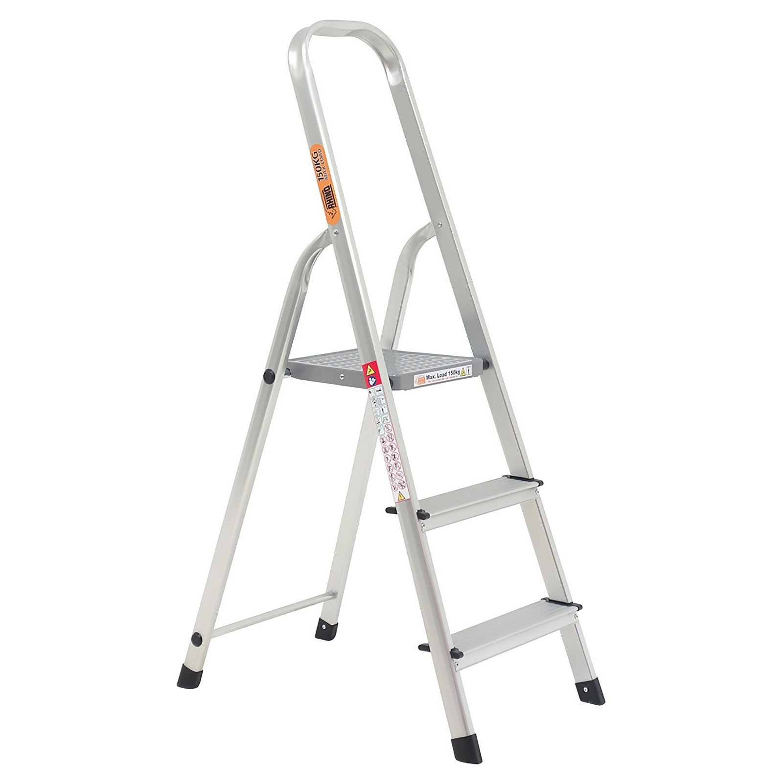 Photo of Rhino Lightweight Aluminium Step Ladder - 3 Tread