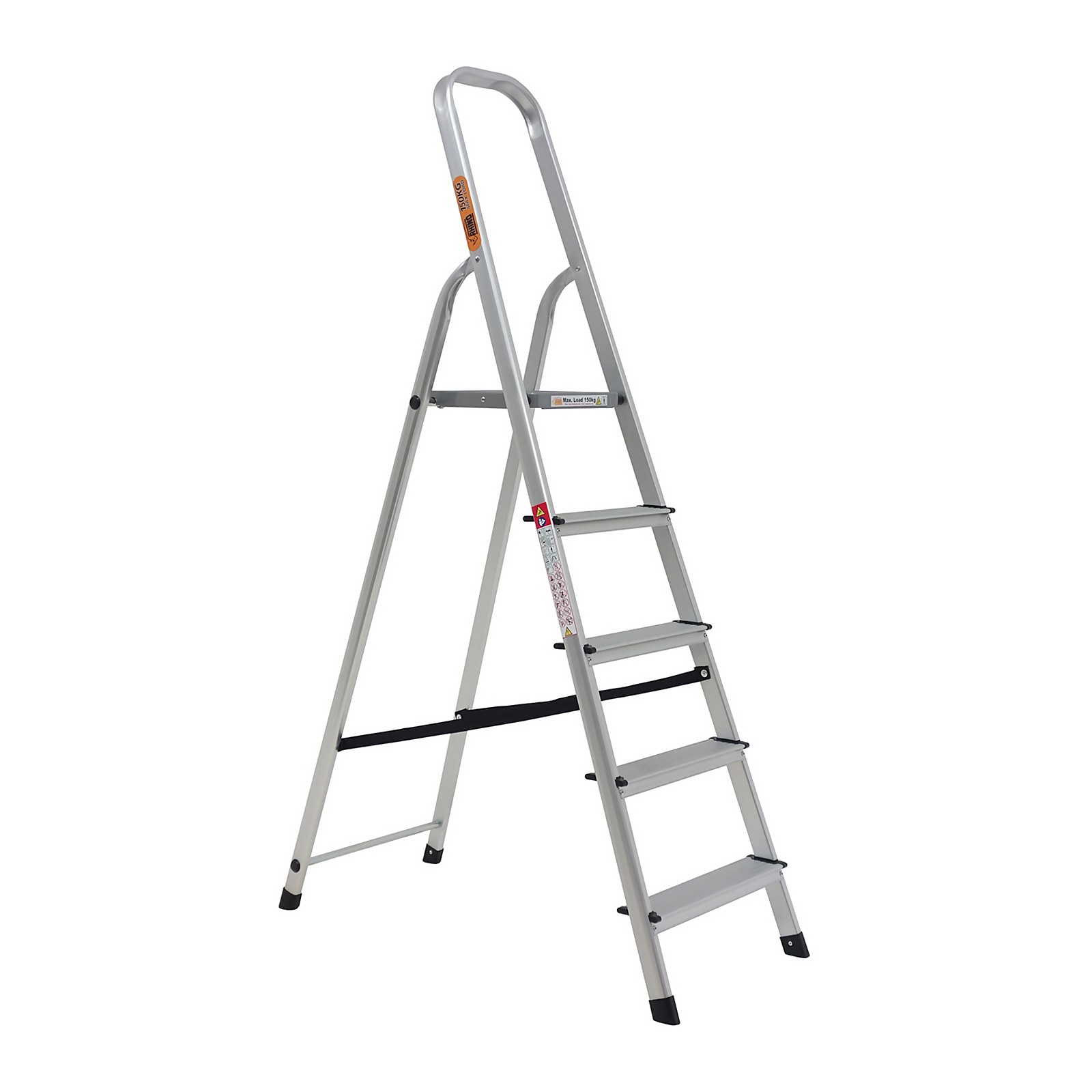 Photo of Rhino Lightweight Aluminium Step Ladder - 5 Tread