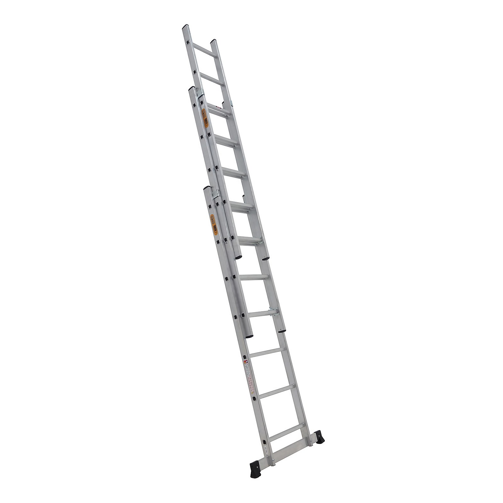 Photo of Rhino 3 Section 21 Rung Extension Ladder - 4.25m