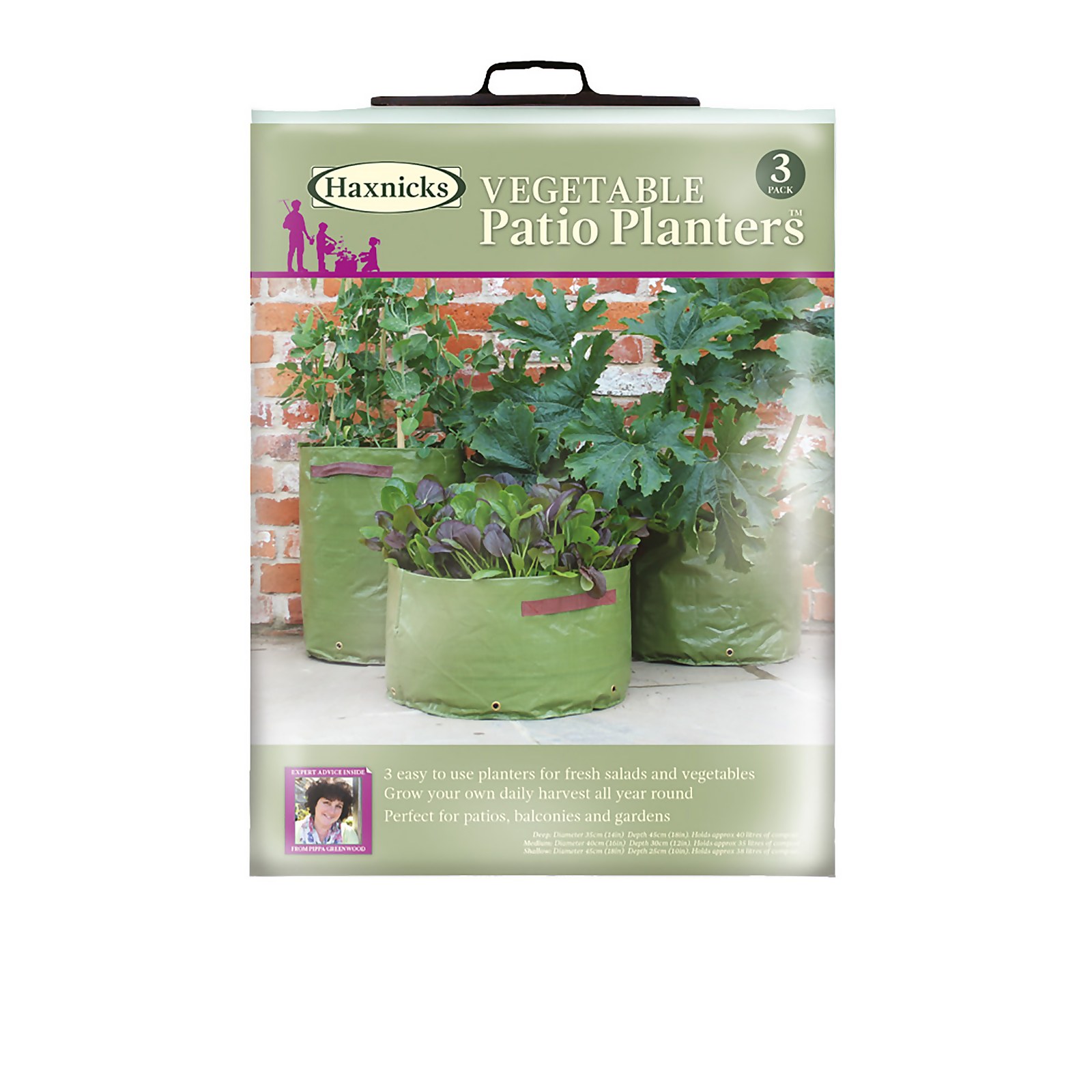 Photo of Vegetable Patio Planter X3