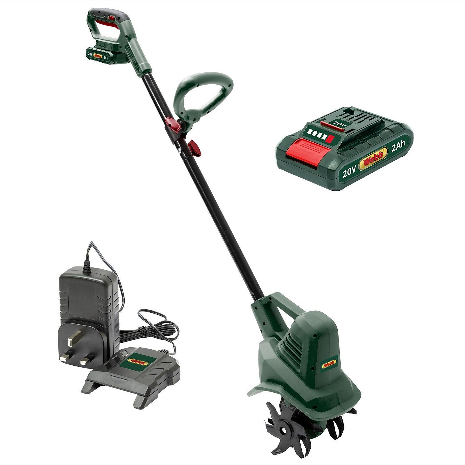 Webb 20v Cordless 19cm Tiller