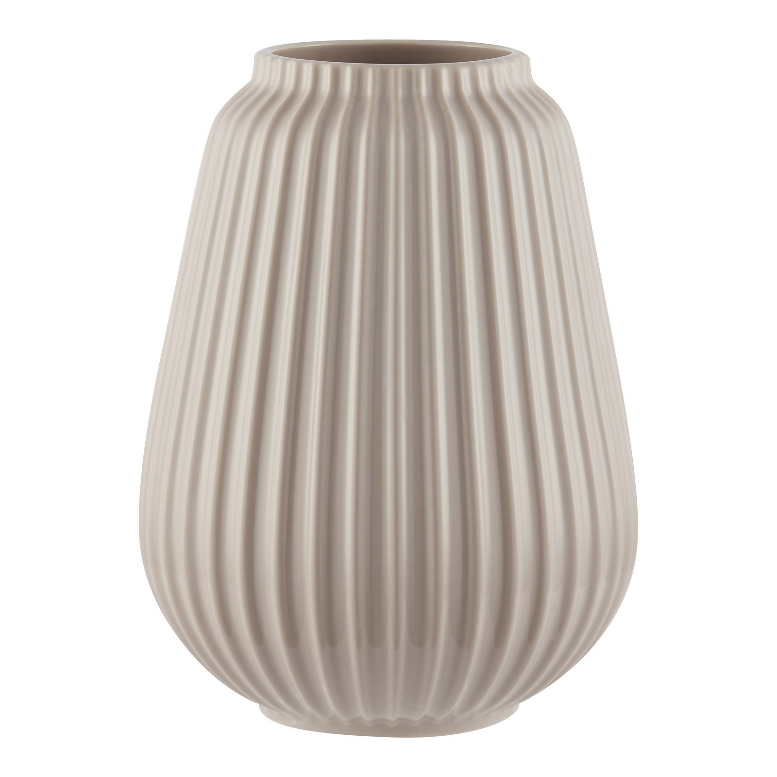 Photo of House Beautiful Line Textured Ceramic Vase - Mist