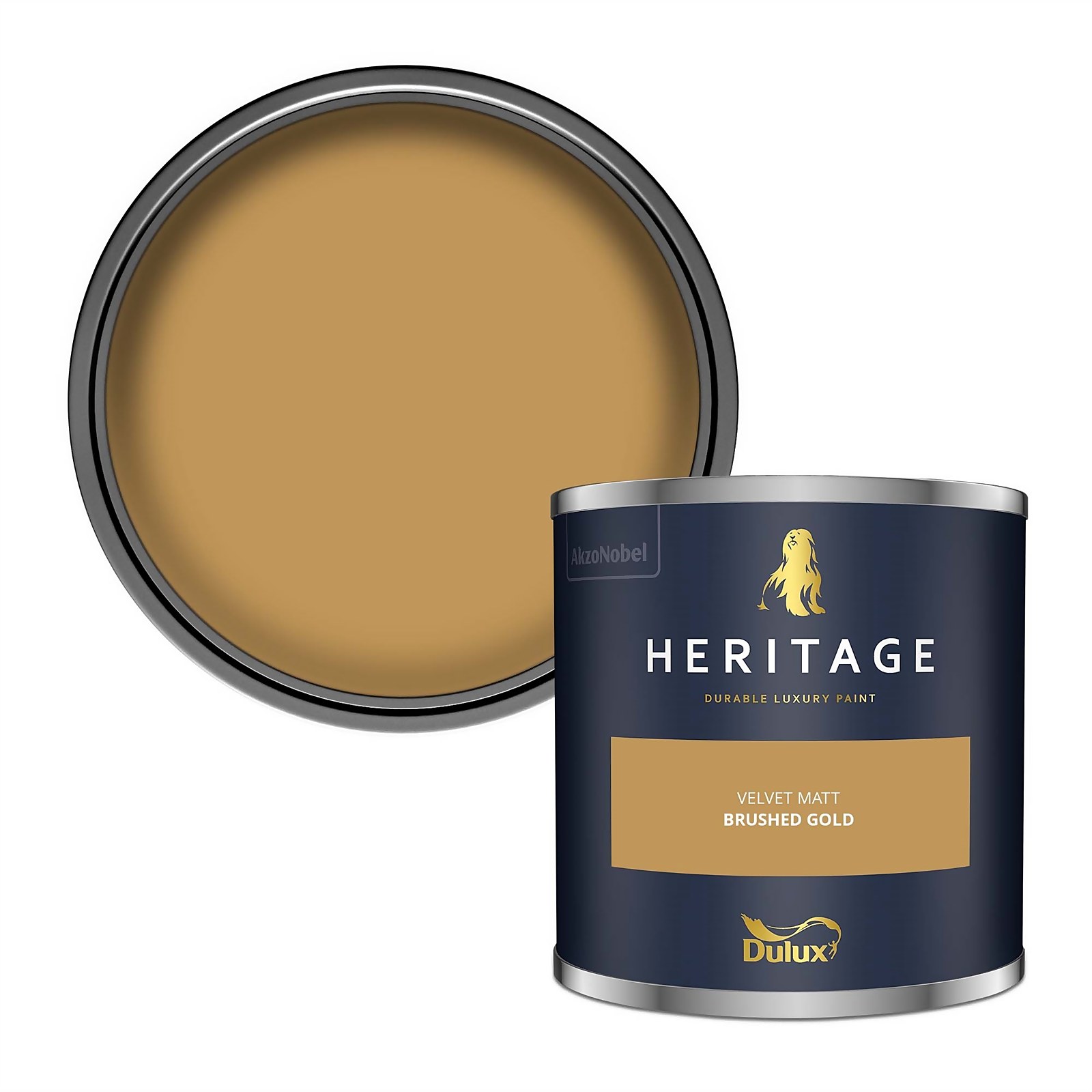 Photo of Dulux Heritage Colour Tester - Brushed Gold - 125ml