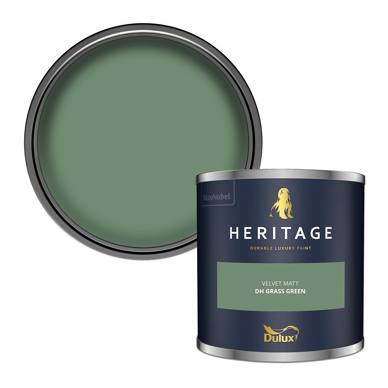 Photo of Dulux Heritage Colour Tester - Dh Grass Green - 125ml