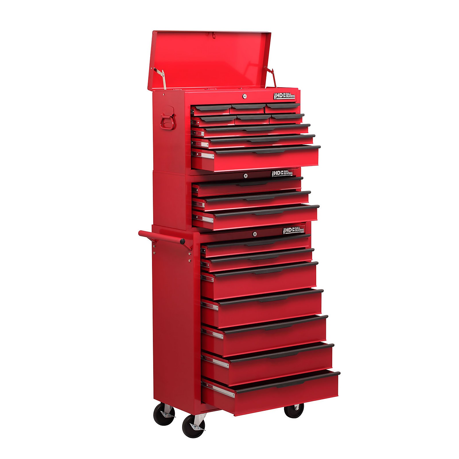 Photo of Hilka Heady Duty 19 Drawer Combination Tool Storage Unit With Ball Bearing Slide