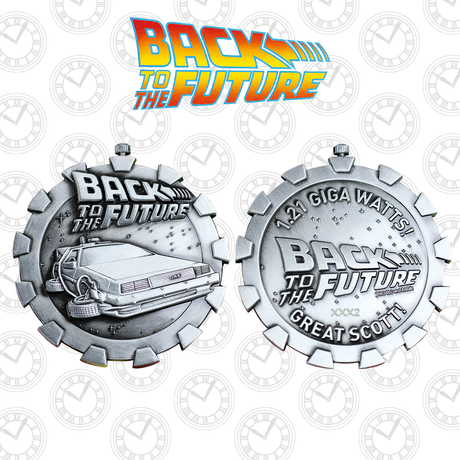 Back to the Future Stopwatch Limited Edition Medallion