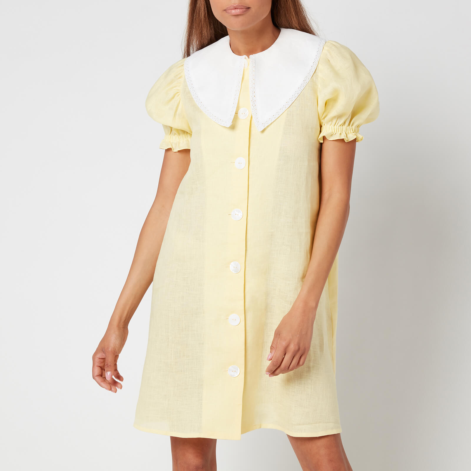 Sleeper Women's Marie Linen Dress - Lemon - XS