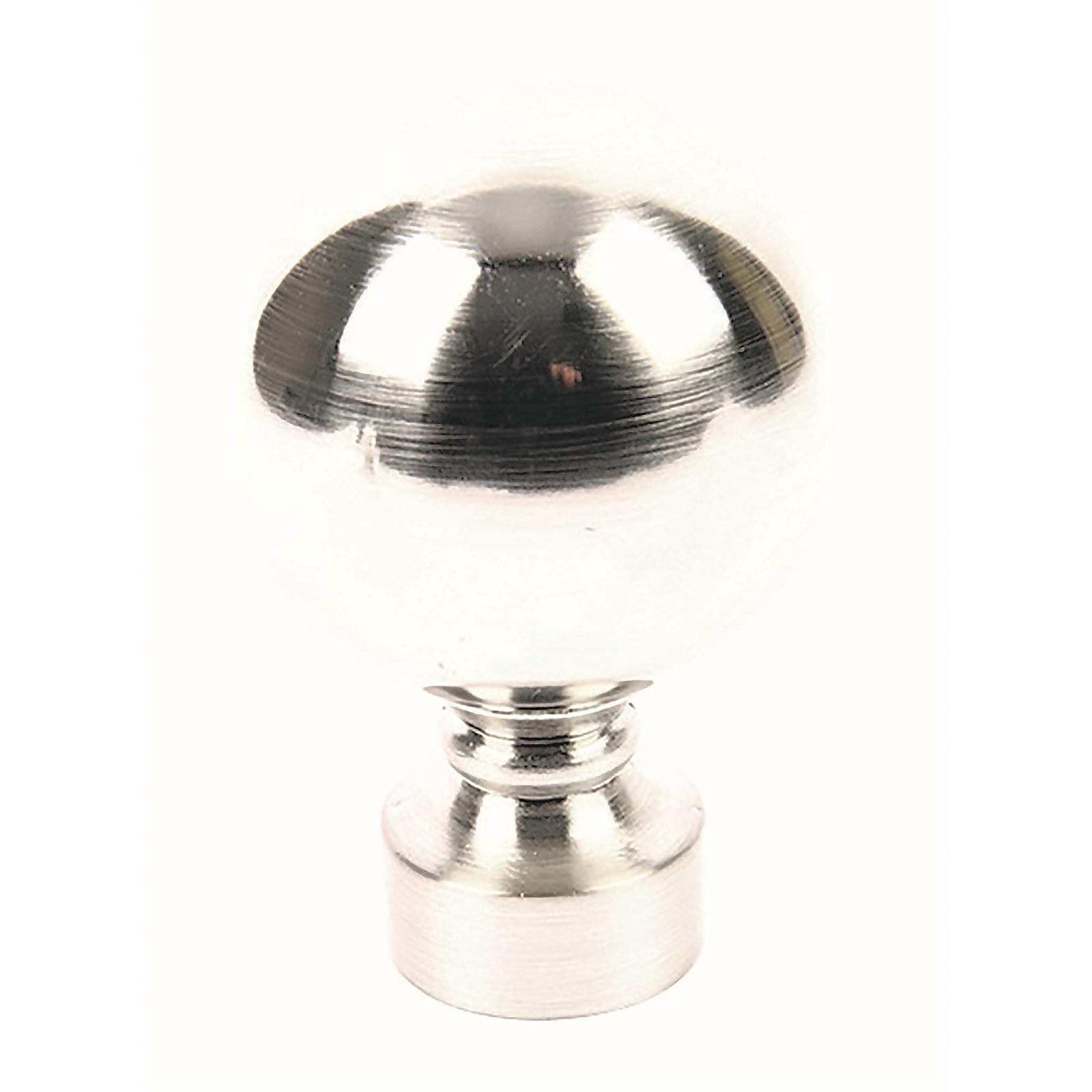 Photo of Solid Orb Finial - Brushed Silver