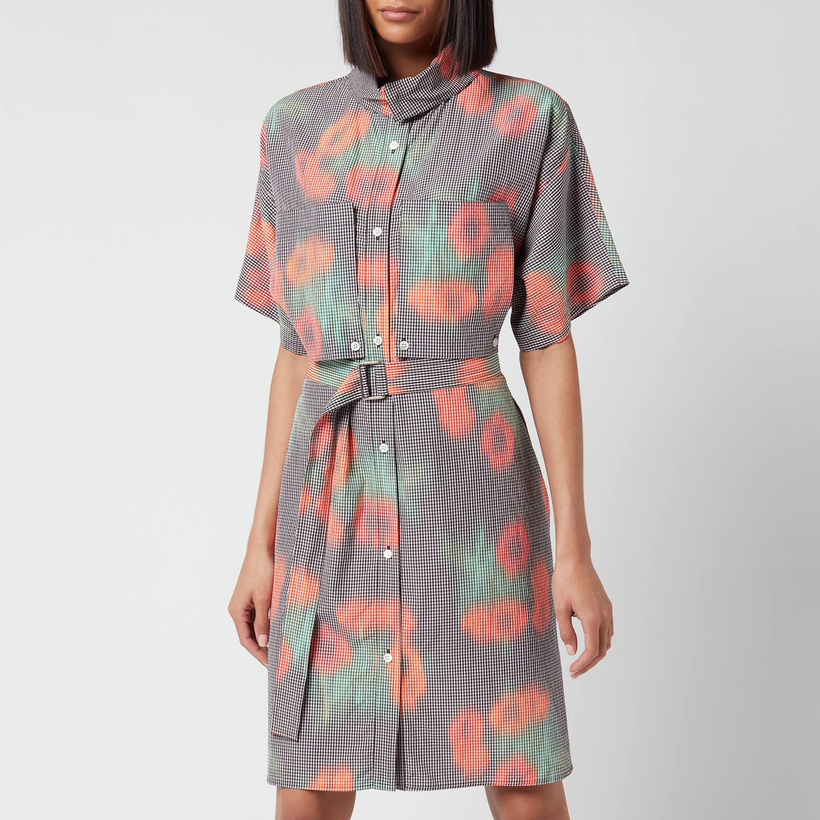 KENZO Women's Printed Belted Shirting Dress - Cherry - EU 36/UK 6