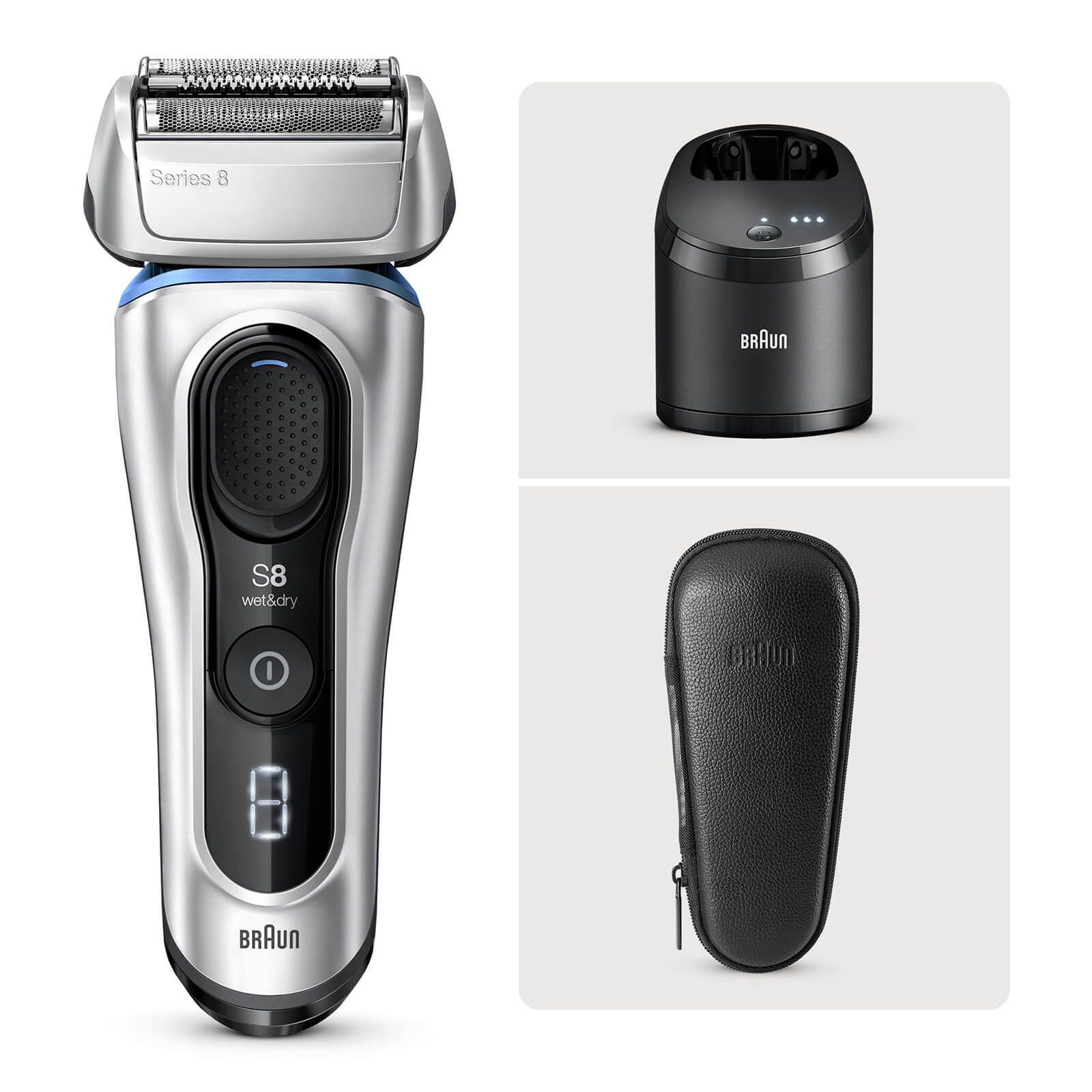 

Braun Series 8 Electric Shaver with SmartCare Center - Leather Case