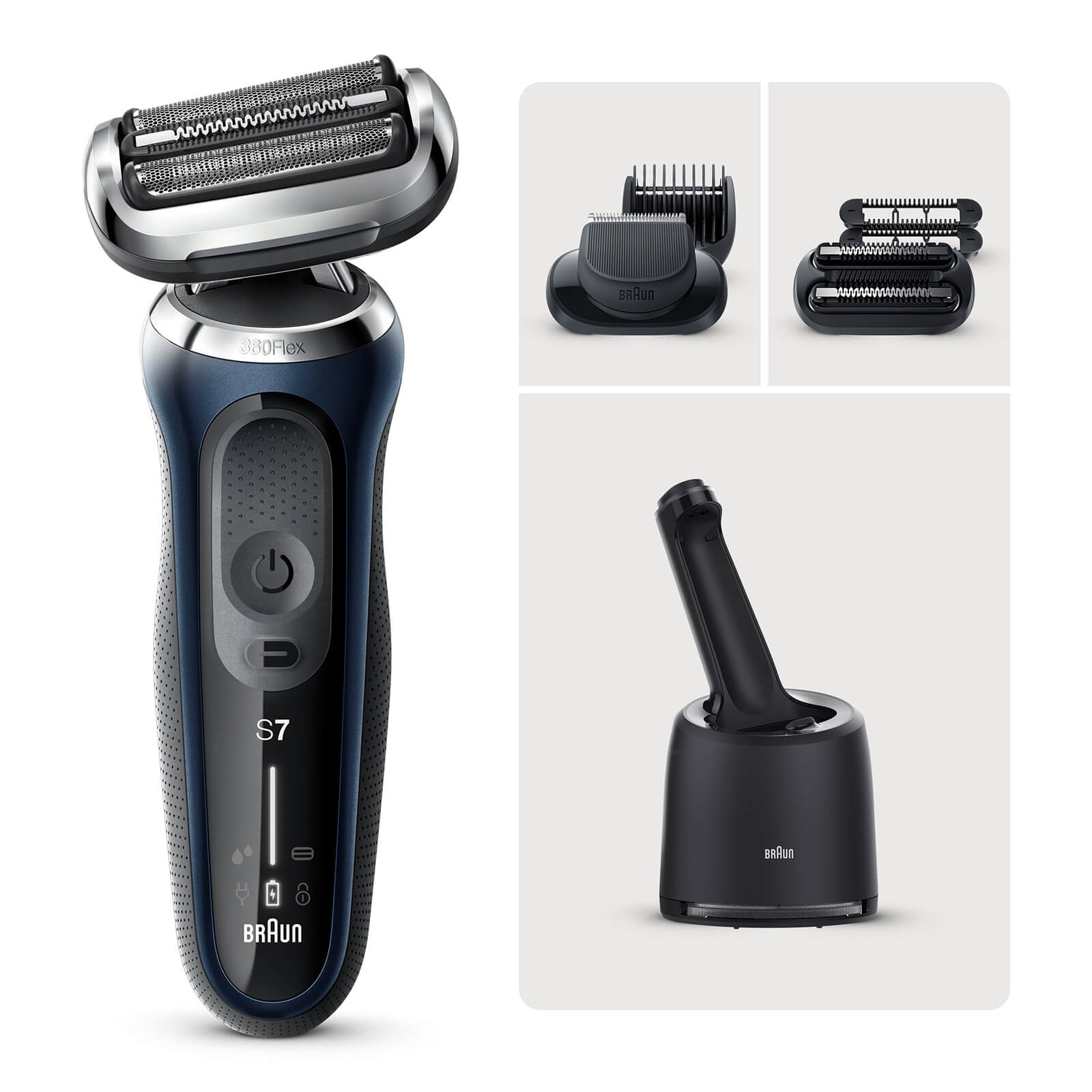 

Braun Series 7 Shaver with SmartCare Center and EasyClick Attachments