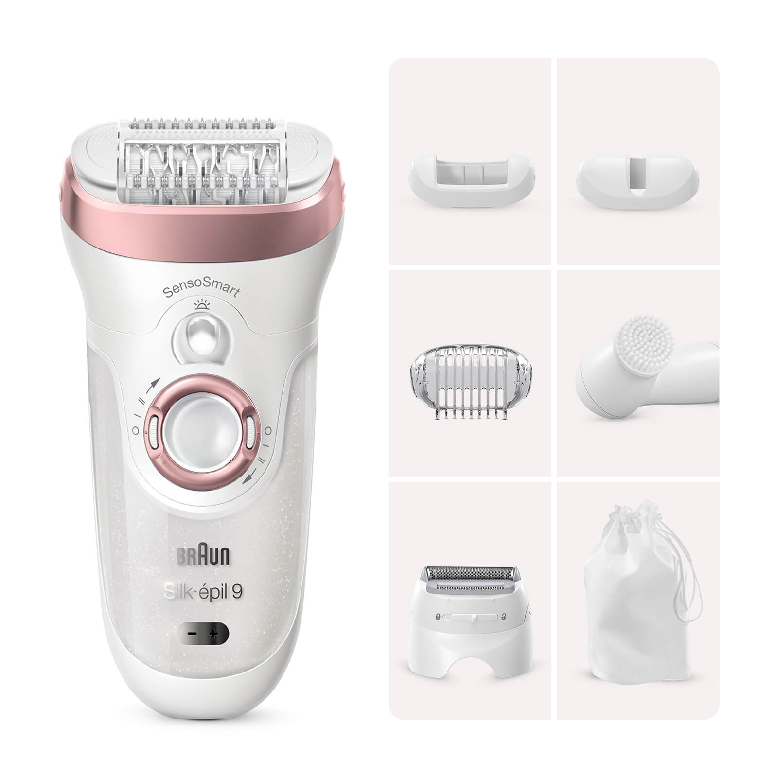 

Braun Silk-épil 9 Epilator with 5 extras incl. Facial Brush