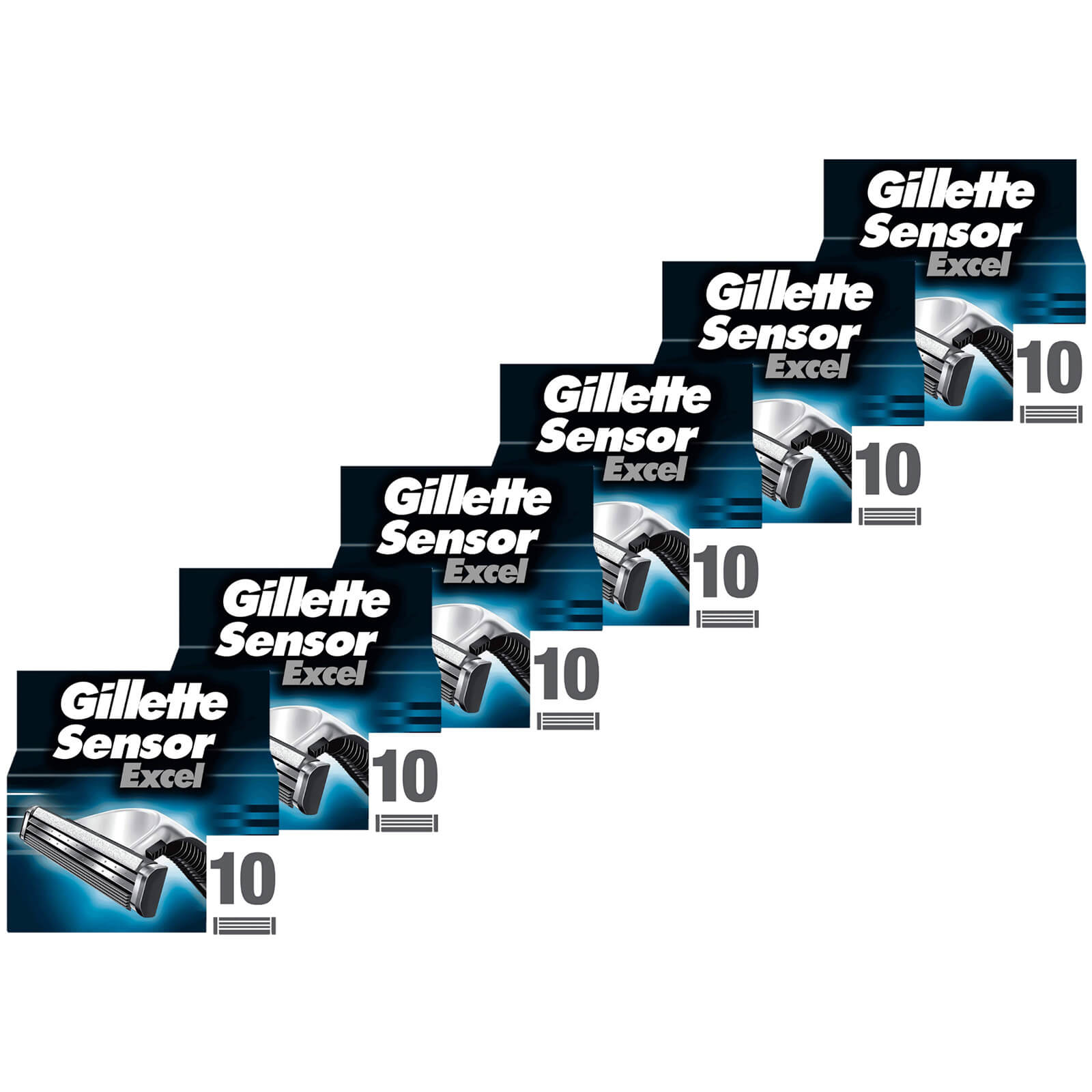 Gillette Sensor Excel Razor Blades - 60 Pack - 6 Months