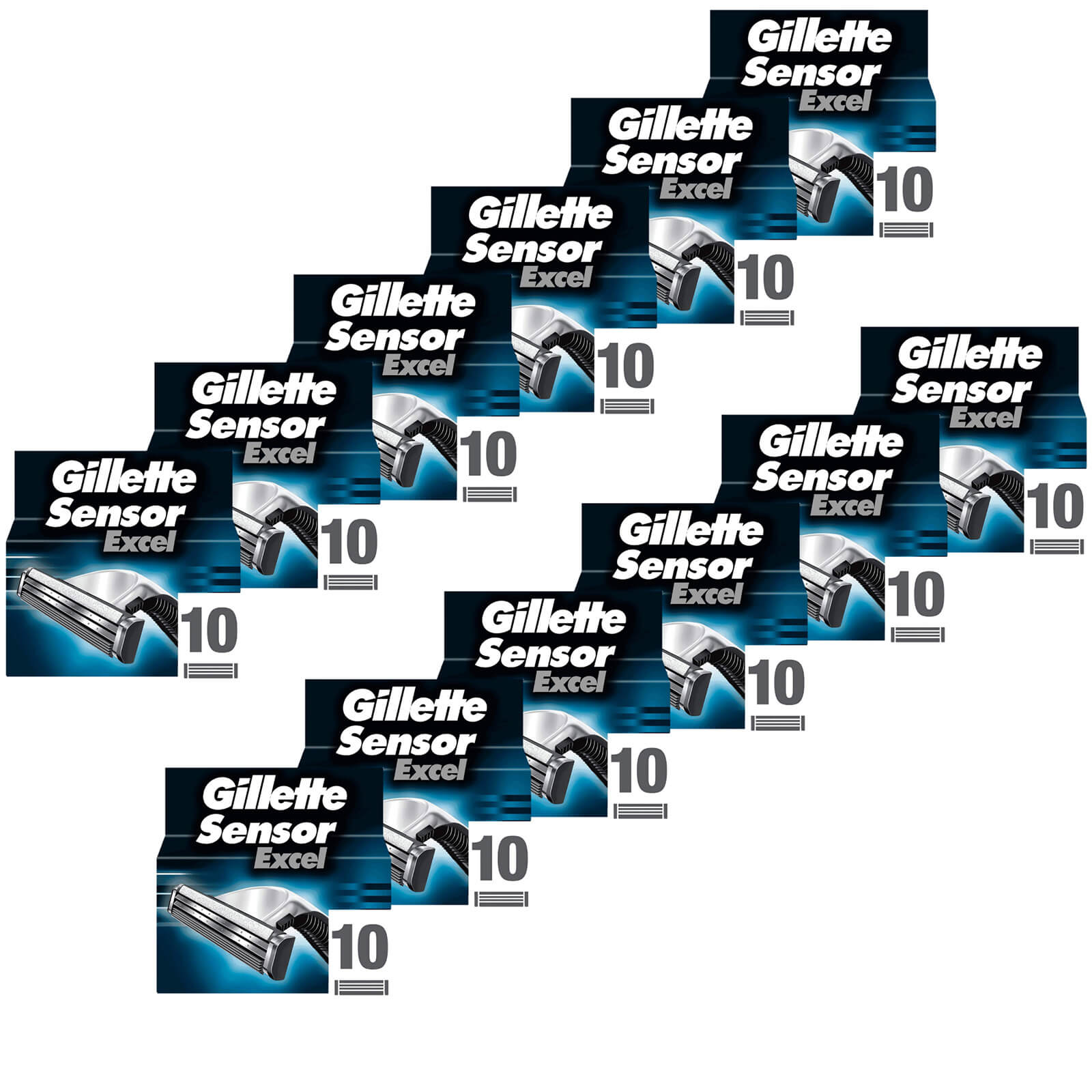 Gillette Sensor Excel Razor Blades - 120 Pack - 12 Months