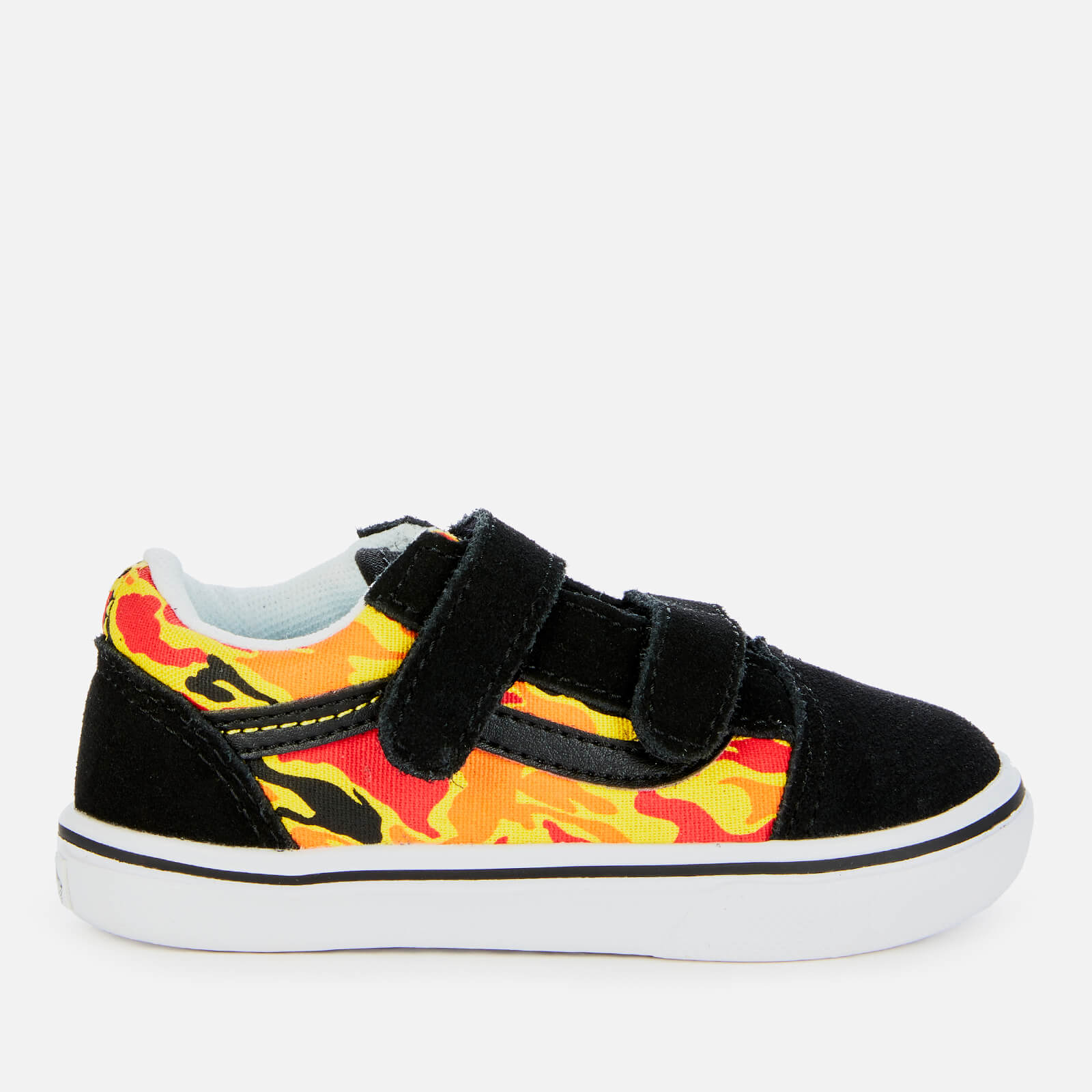 Vans Toddlers' Comfycush Old Skool Velcro Trainers - Flame Camo - UK 2 Baby
