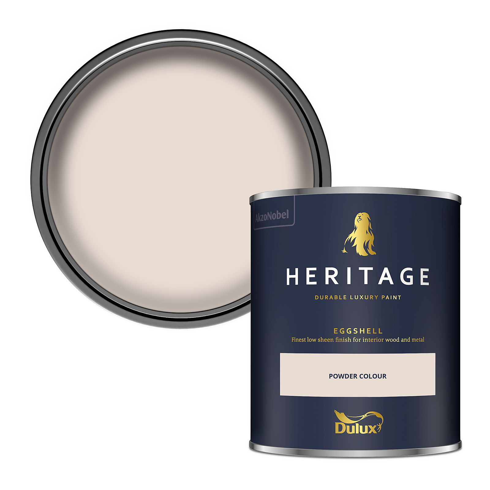 Photo of Dulux Heritage Eggshell Paint - Powder Colour - 750ml