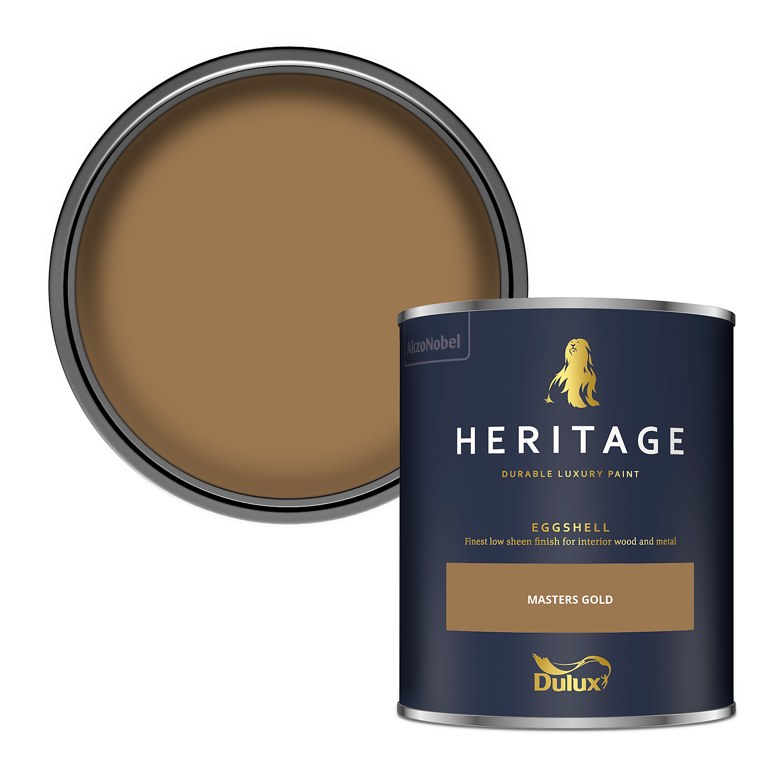 Photo of Dulux Heritage Eggshell Paint - Masters Gold - 750ml