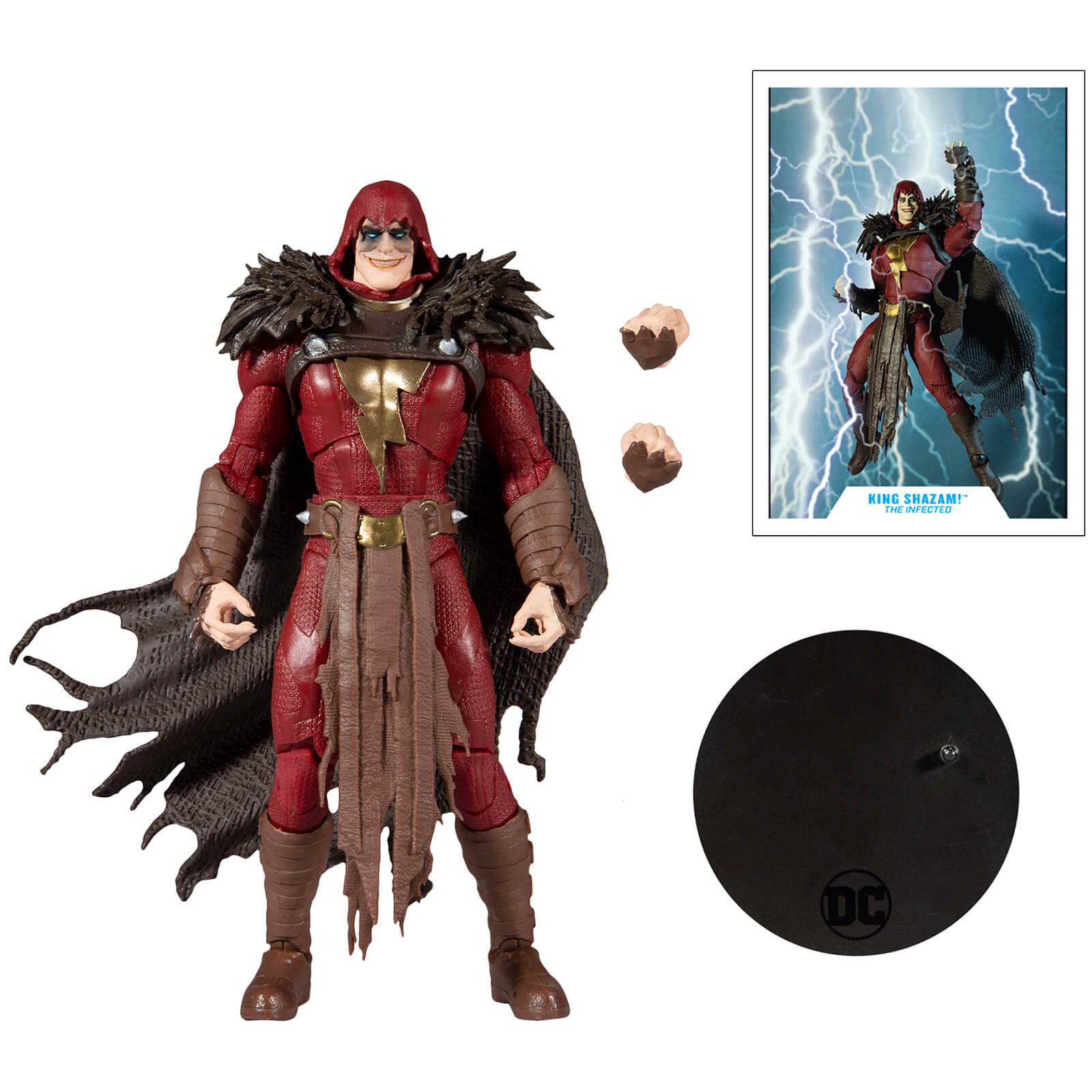 Image of McFarlane DC Multiverse 7 Inch Action Figure - King Shazam (The Infected!)