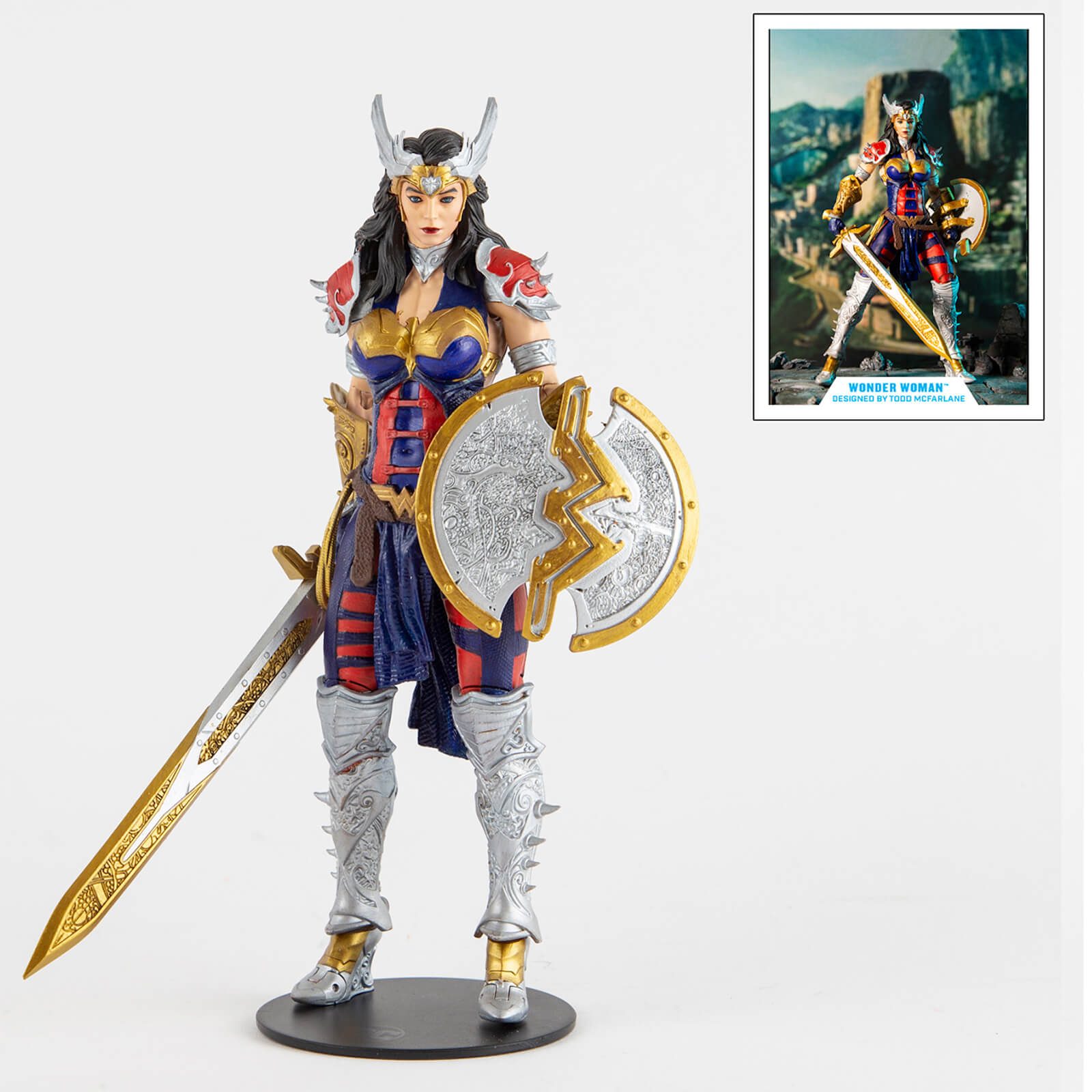 Image of McFarlane DC Multiverse 7 Inch - Wonder Woman Designed By Todd Mcfarlane Action Figure