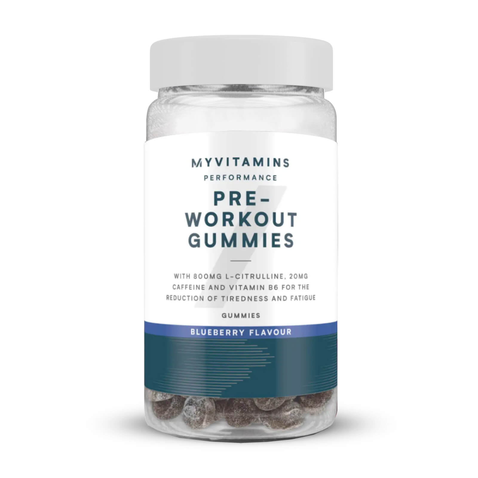 Myvitamins Pre Workout Gummies - 60 Gummies - Blueberry