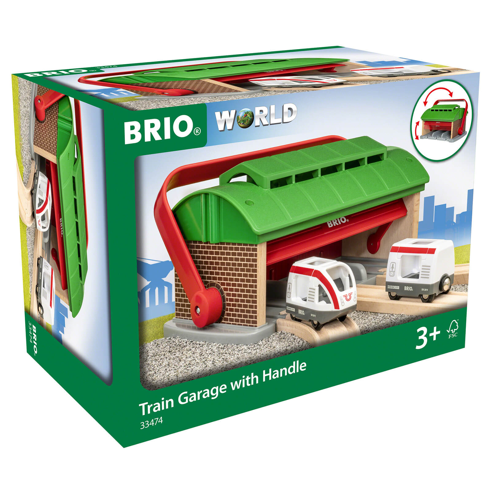 Brio Train Garage with Handle