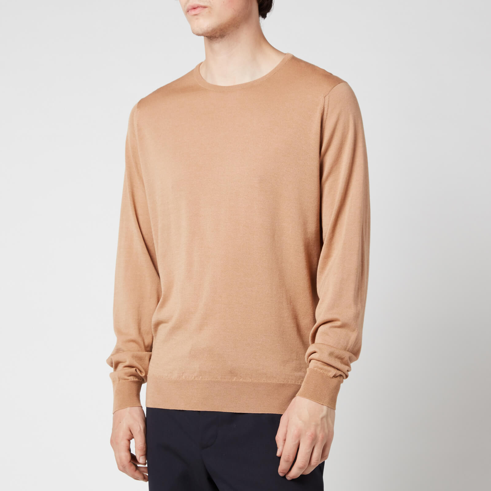 John Smedley Men's Clundy Crewneck Sweatshirt - Hazlenut - L