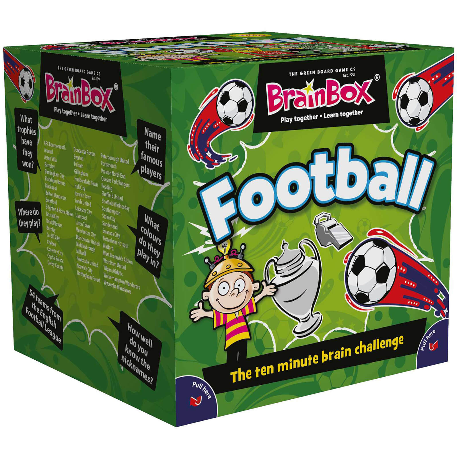 BrainBox Card Game - Football Edition Refresh (55 Cards)