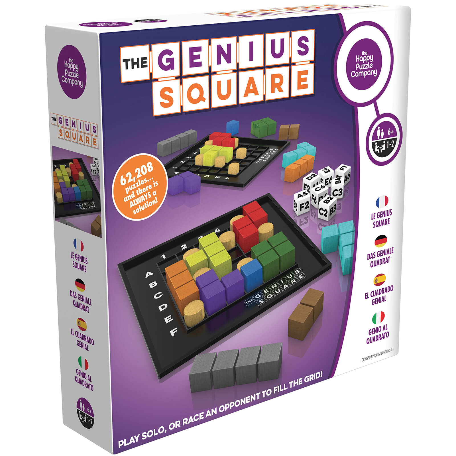 The Genius Square Puzzle Board Game