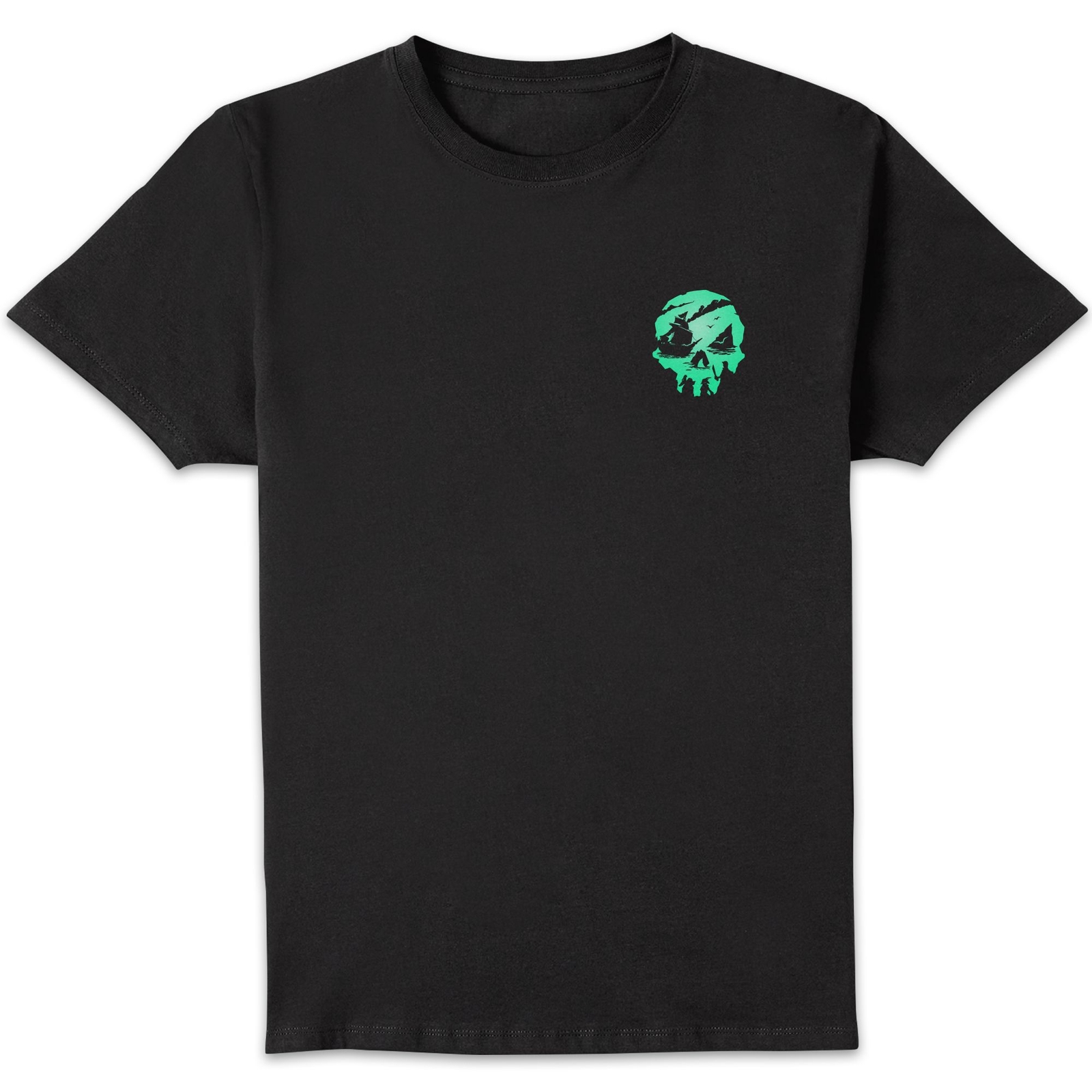 Sea Of Thieves Pocket Skull Unisex T-Shirt - Black - XXL - Black