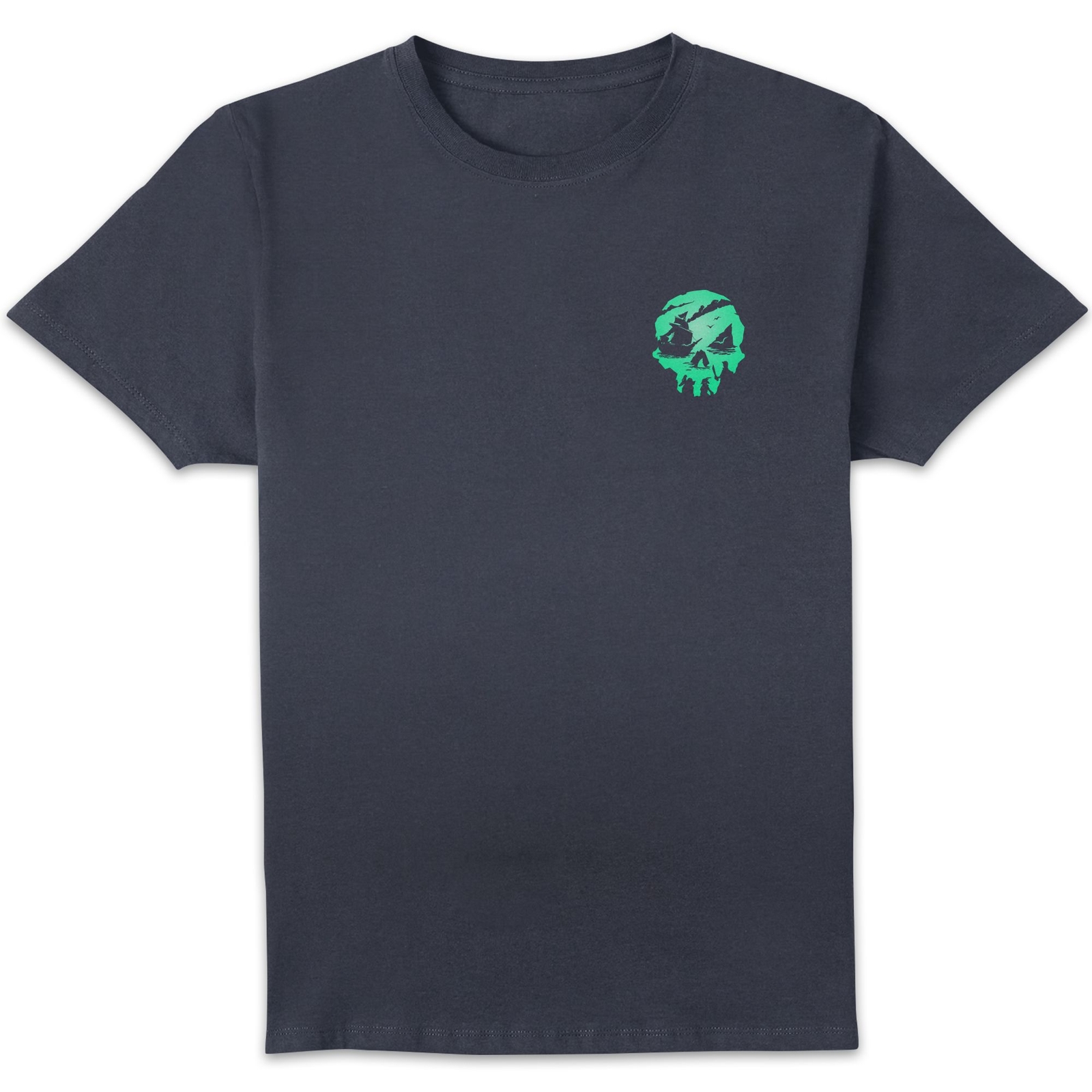 Sea Of Thieves Pocket Skull Unisex T-Shirt - Navy - M - Navy