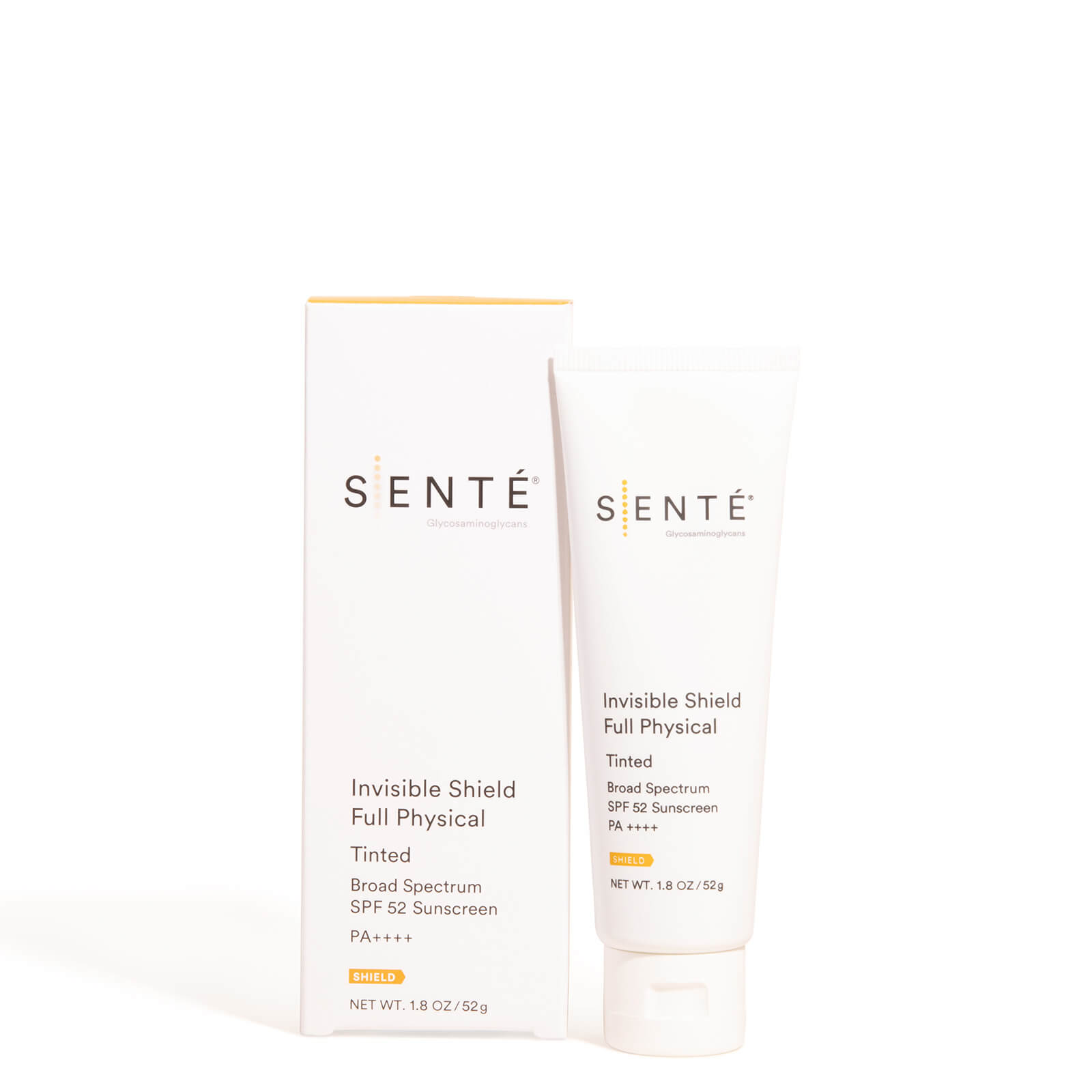 SENTE Invisible Shield Full Physical SPF 52 Tinted 1.8 oz.