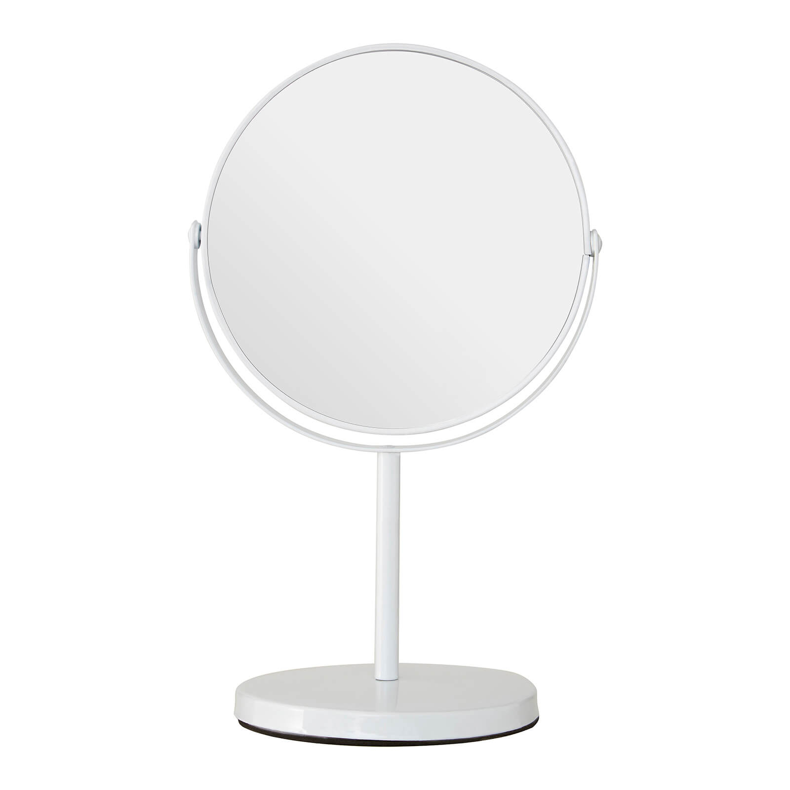 Swivel Table Mirror - White