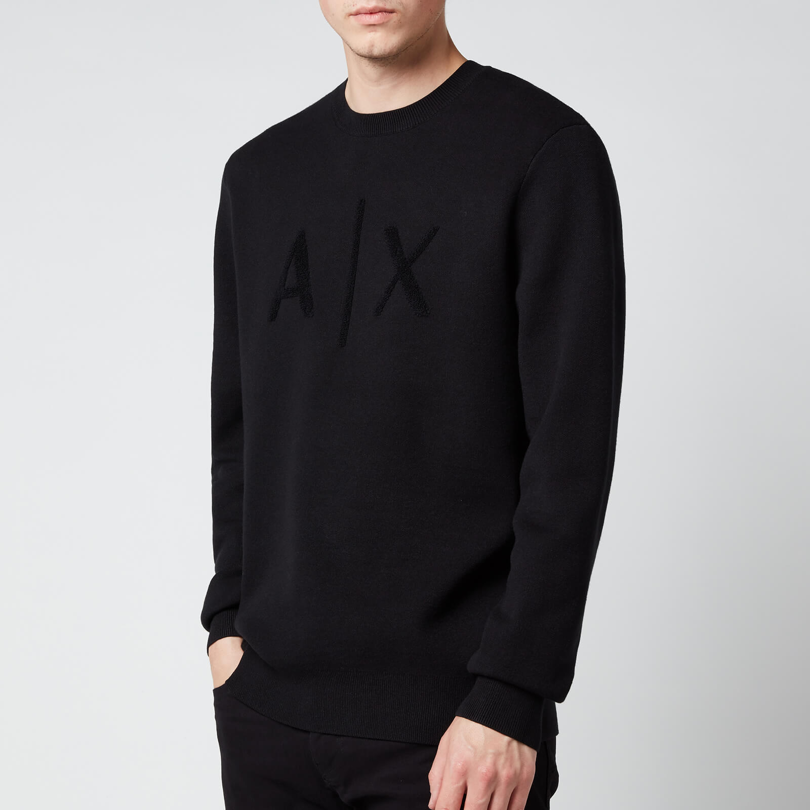 Armani Exchange Men's Ax Knit Jumper - Black - S