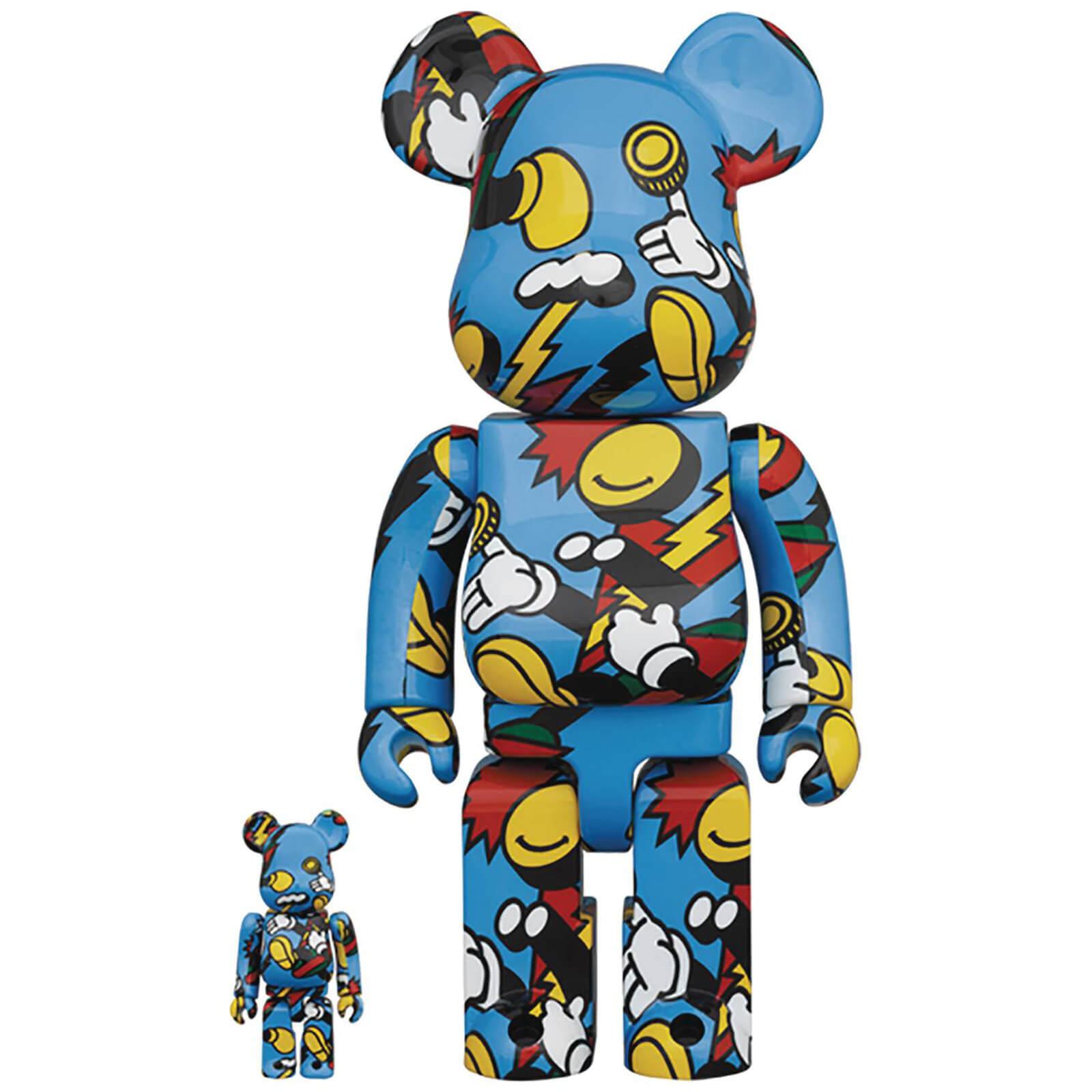 Medicom Grafflex Arts 100% X 400% Be@rbrick Pack doble