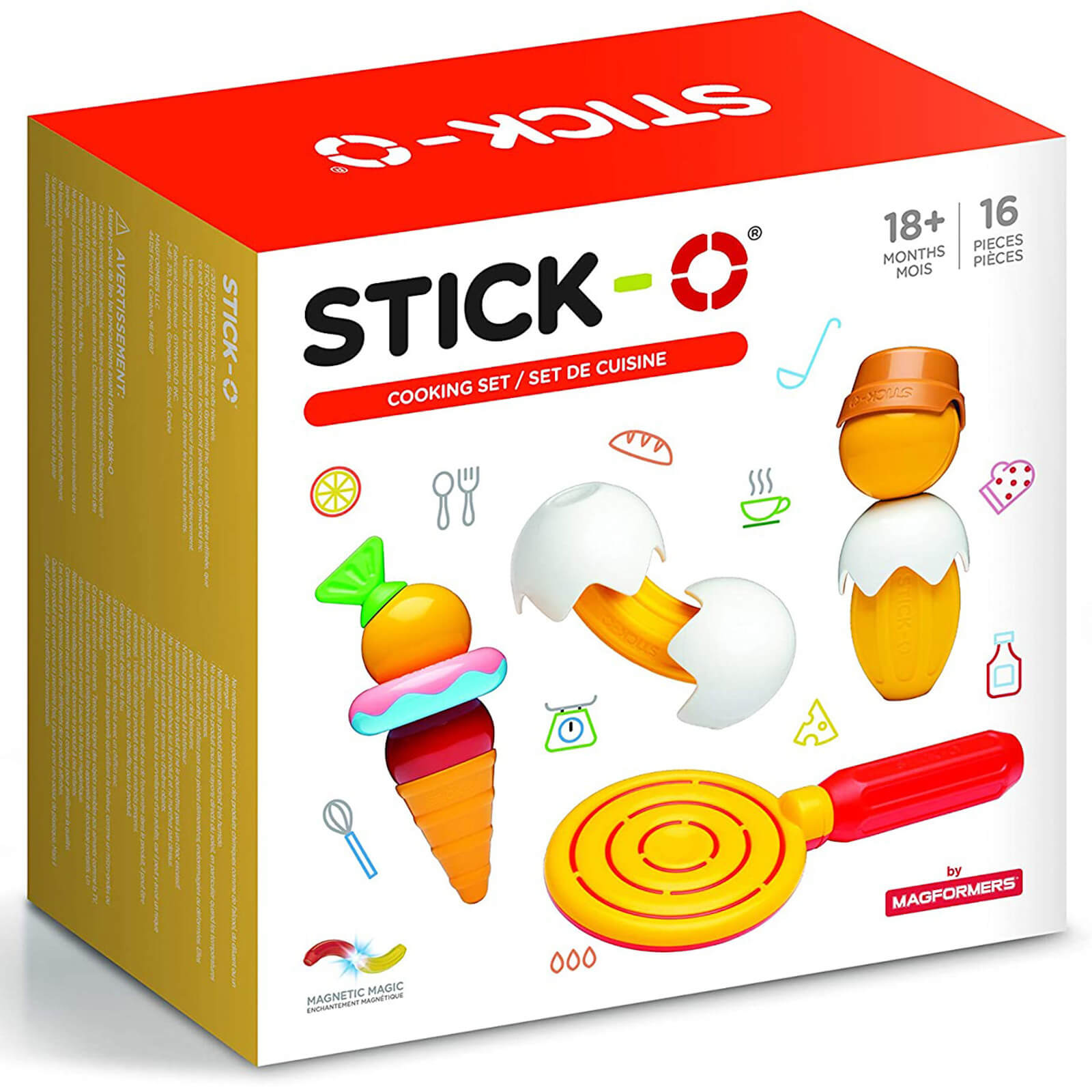 Stick-O - Cooking Magnetic Building Set (16pc)