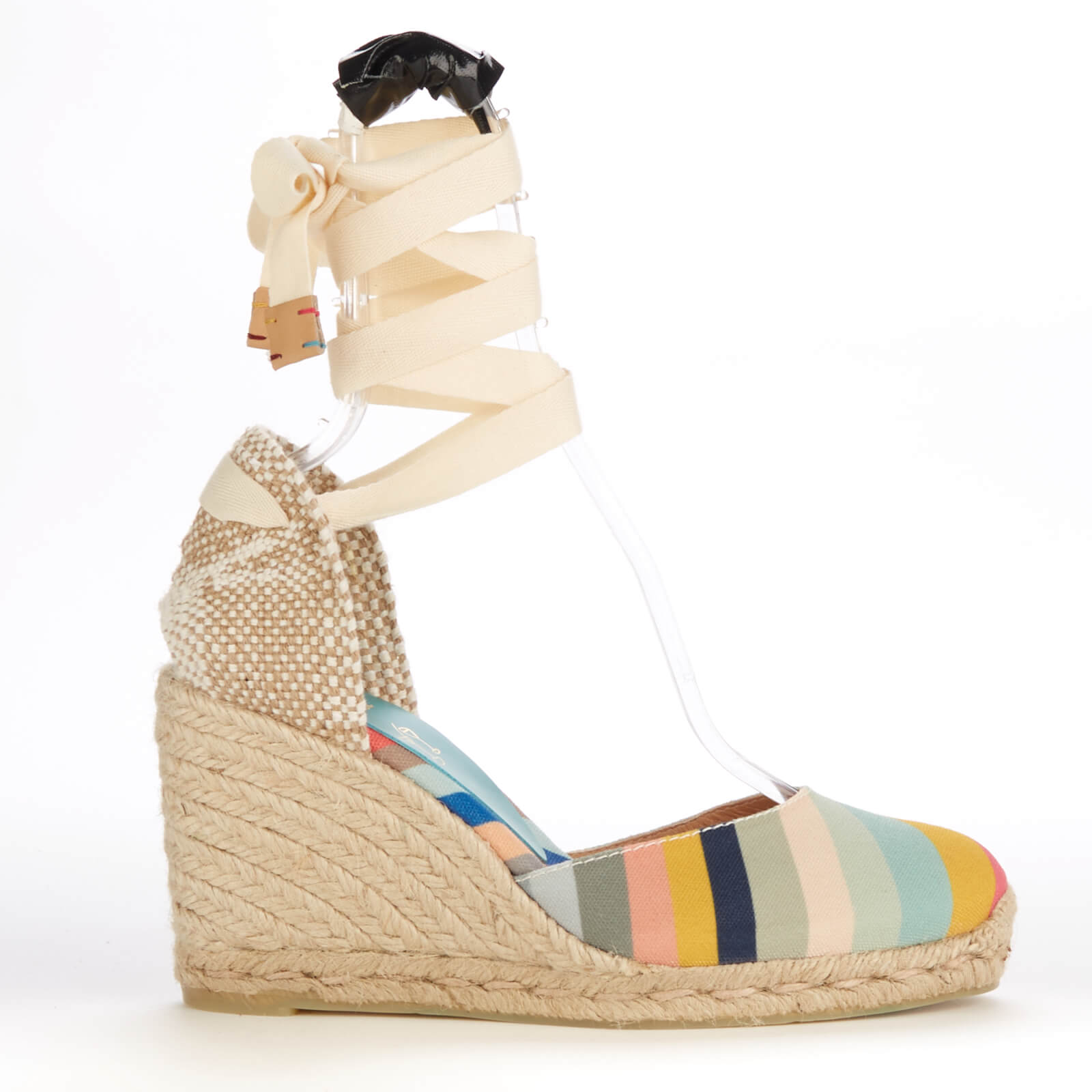 Castañer X PS Paul Smith Women's Carina Heeled Espadrilles - Multi - UK 3