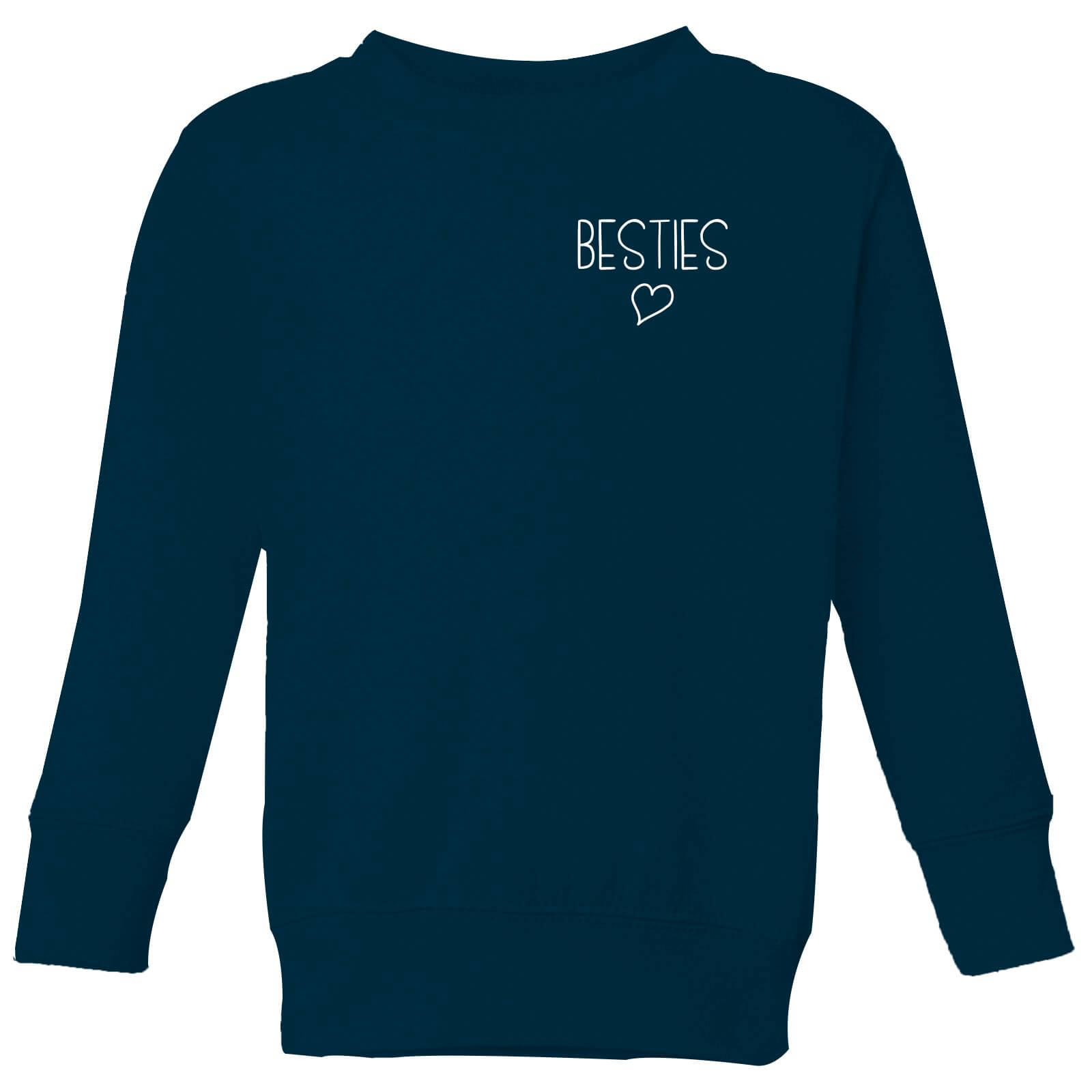 Besties Kids' Sweatshirt - Navy - 9-10 Years - Navy