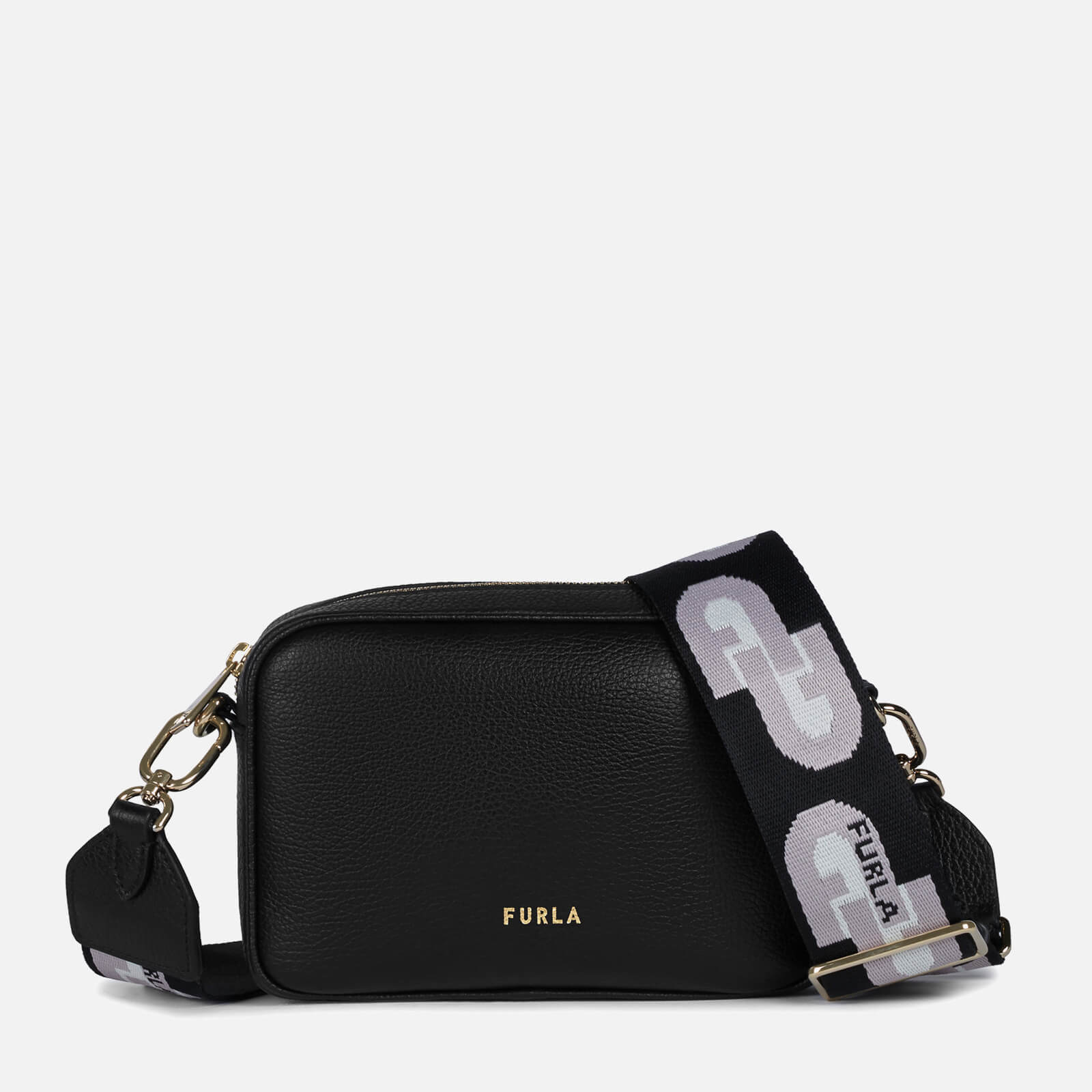 Furla Women's Real Mini Camera Case - Black