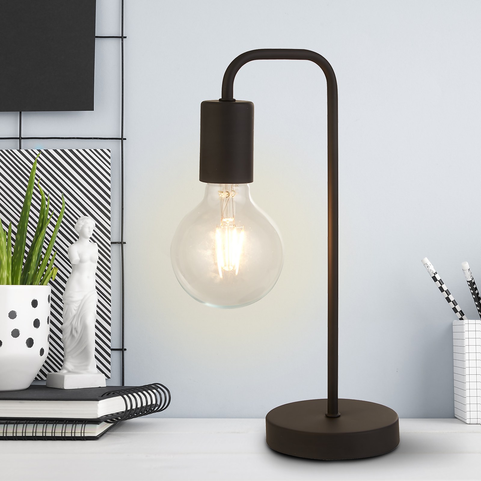 Photo of Jay Table Lamp - Charcoal