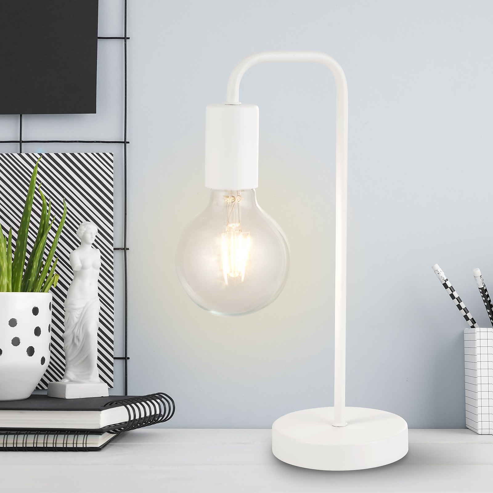 Photo of Jay Table Lamp - White