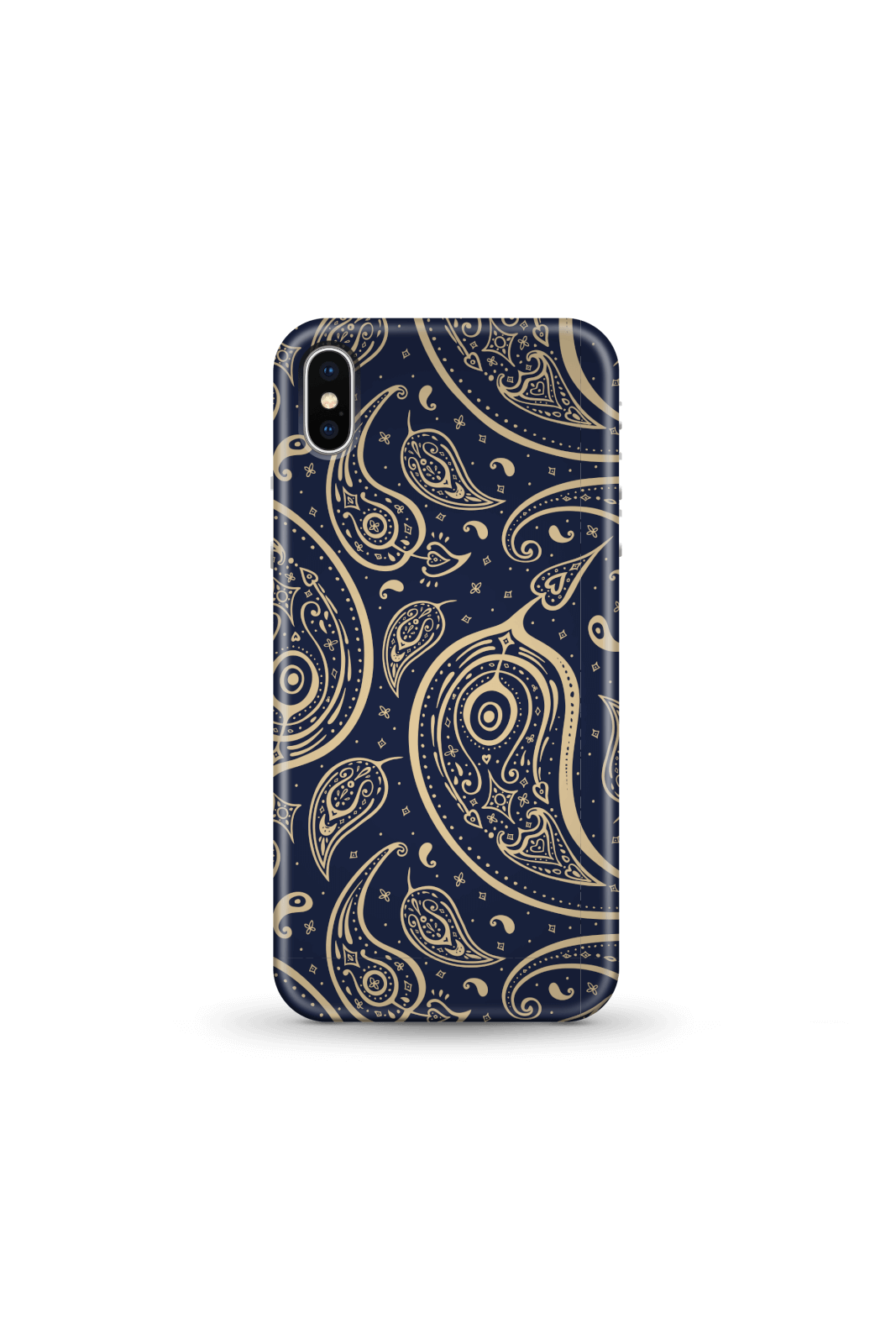 Blue & Gold Paisley Phone Case for iPhone and Android - iPhone 5/5s - Snap Case - Matte
