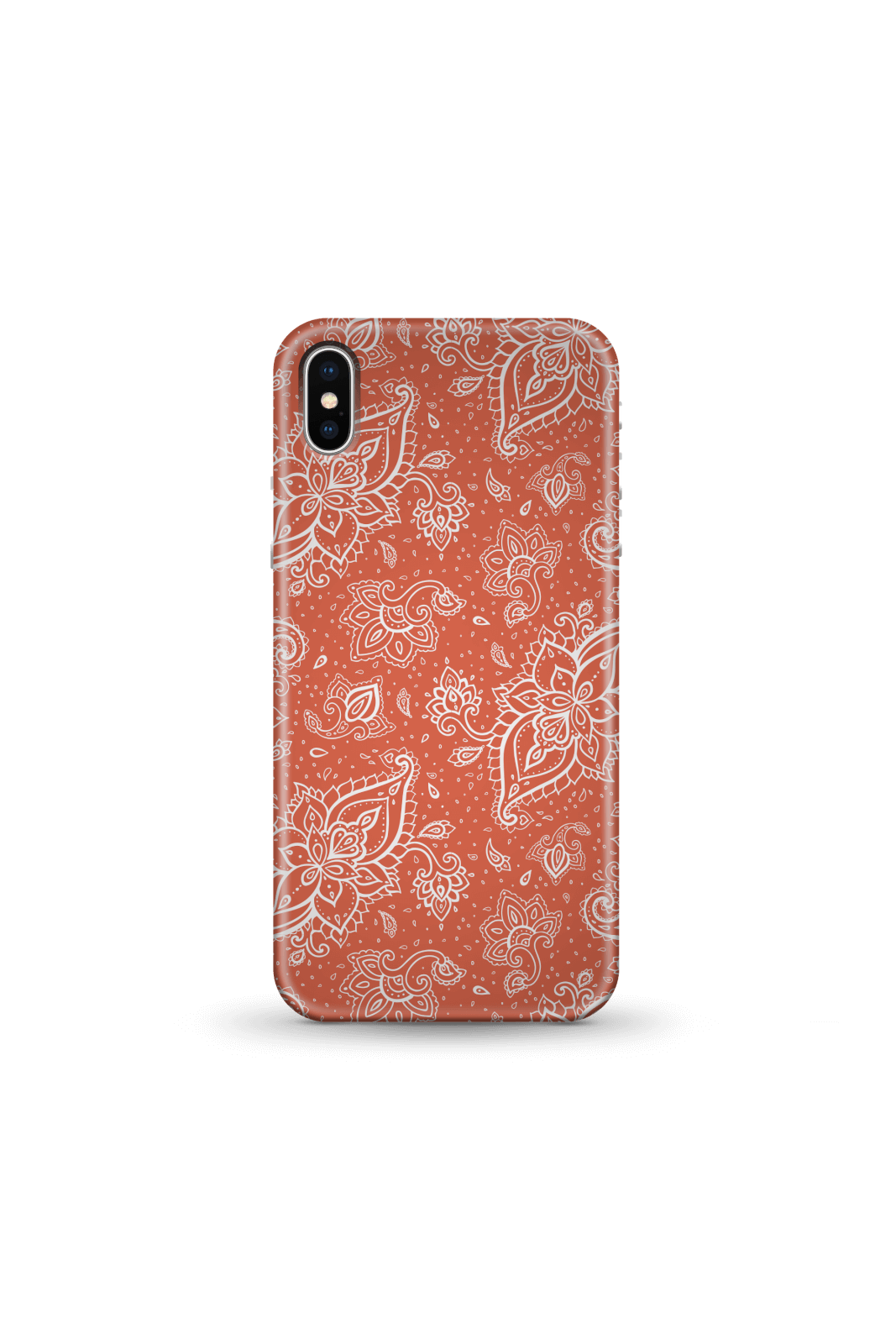 Orange Paisley Phone Case for iPhone and Android - iPhone 5/5s - Snap Case - Matte