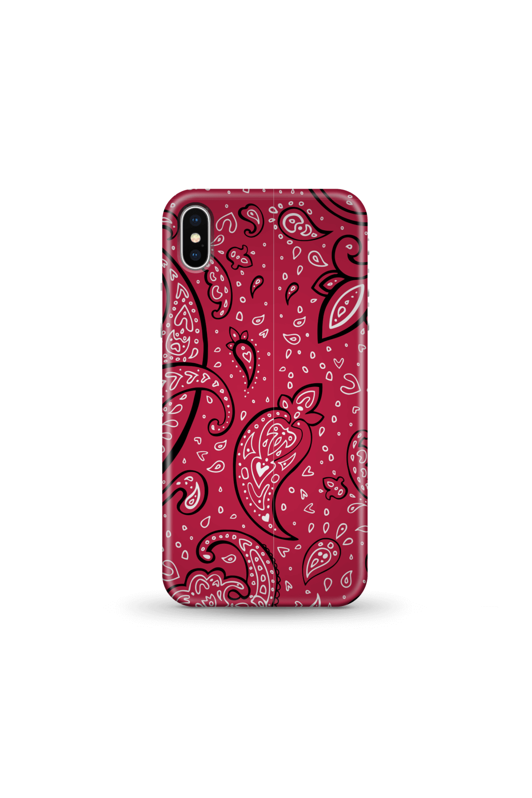 Red Paisley Phone Case for iPhone and Android - iPhone 5/5s - Snap Case - Matte