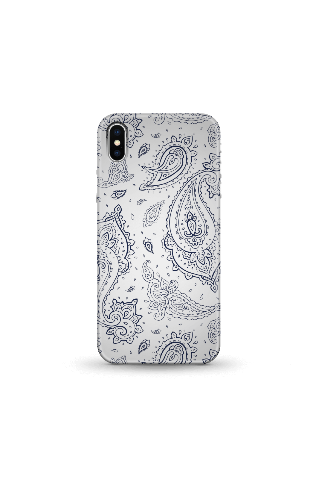 White & Blue Paisley Phone Case for iPhone and Android - iPhone 5/5s - Snap Case - Matte