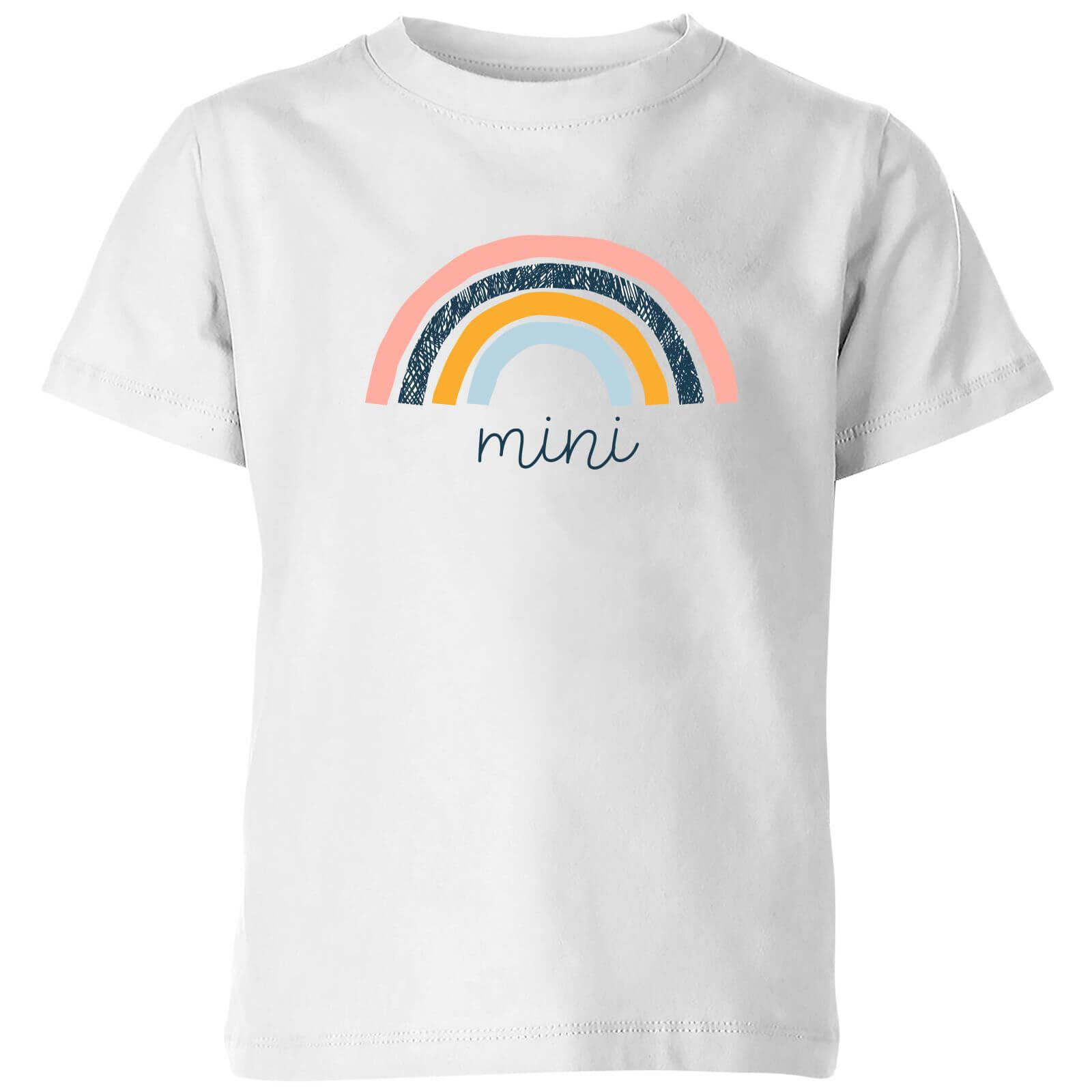 Mini Rainbow Kids' T-Shirt - White - 7-8 Years - White