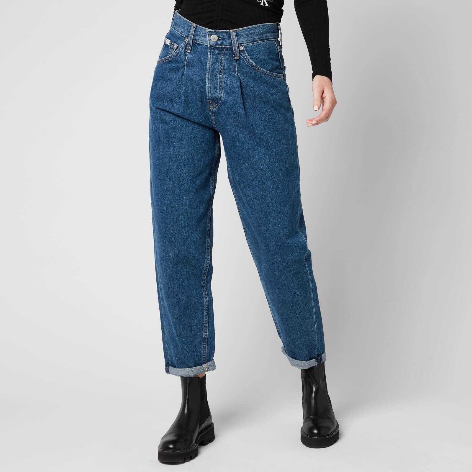 Calvin Klein Jeans Women's Baggy Jeans - Denim Medium - W26